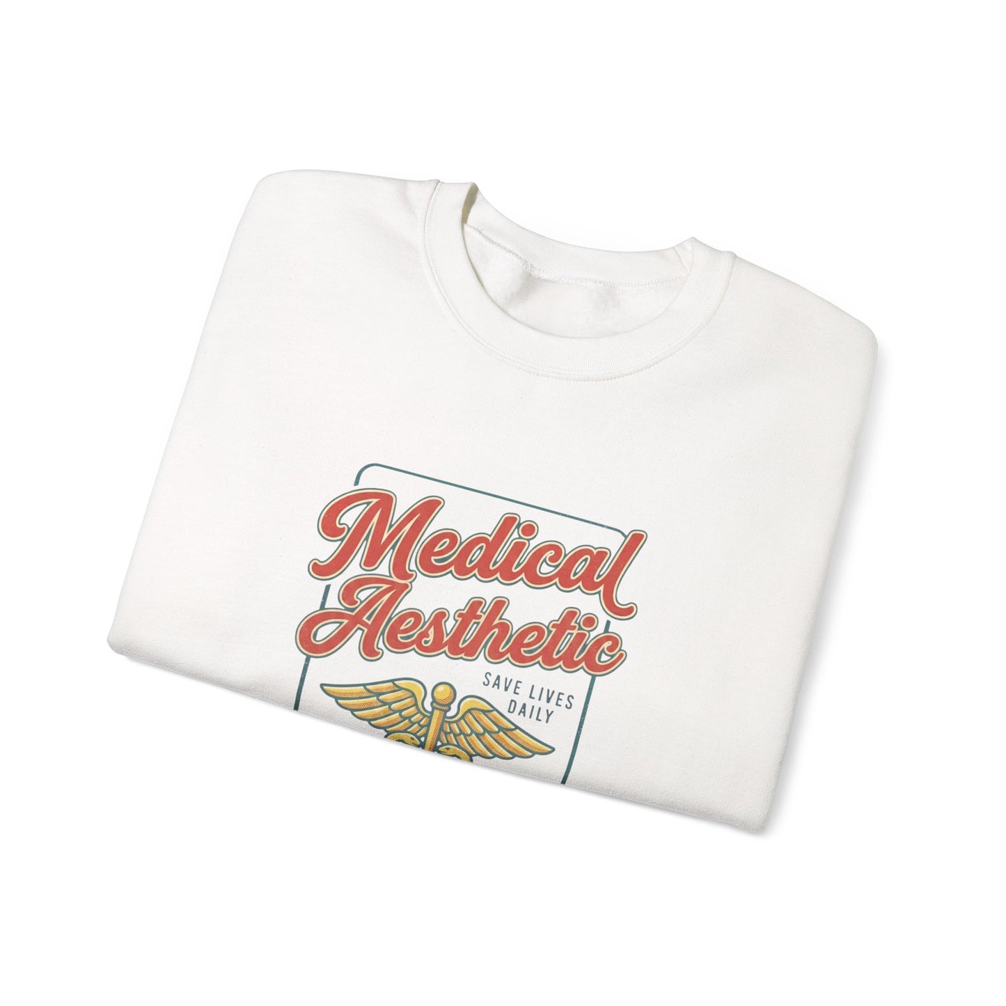 Medical Aesthetic Caduceus Sweatshirt | Vintage Food Graphics Retro Diner Typography