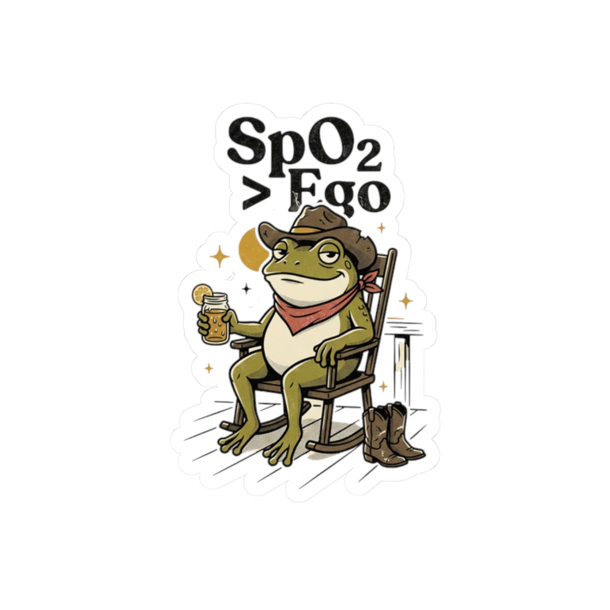 Well Sheeyit Frog Sticker | Vintage Southern, Rustic Western Cartoon