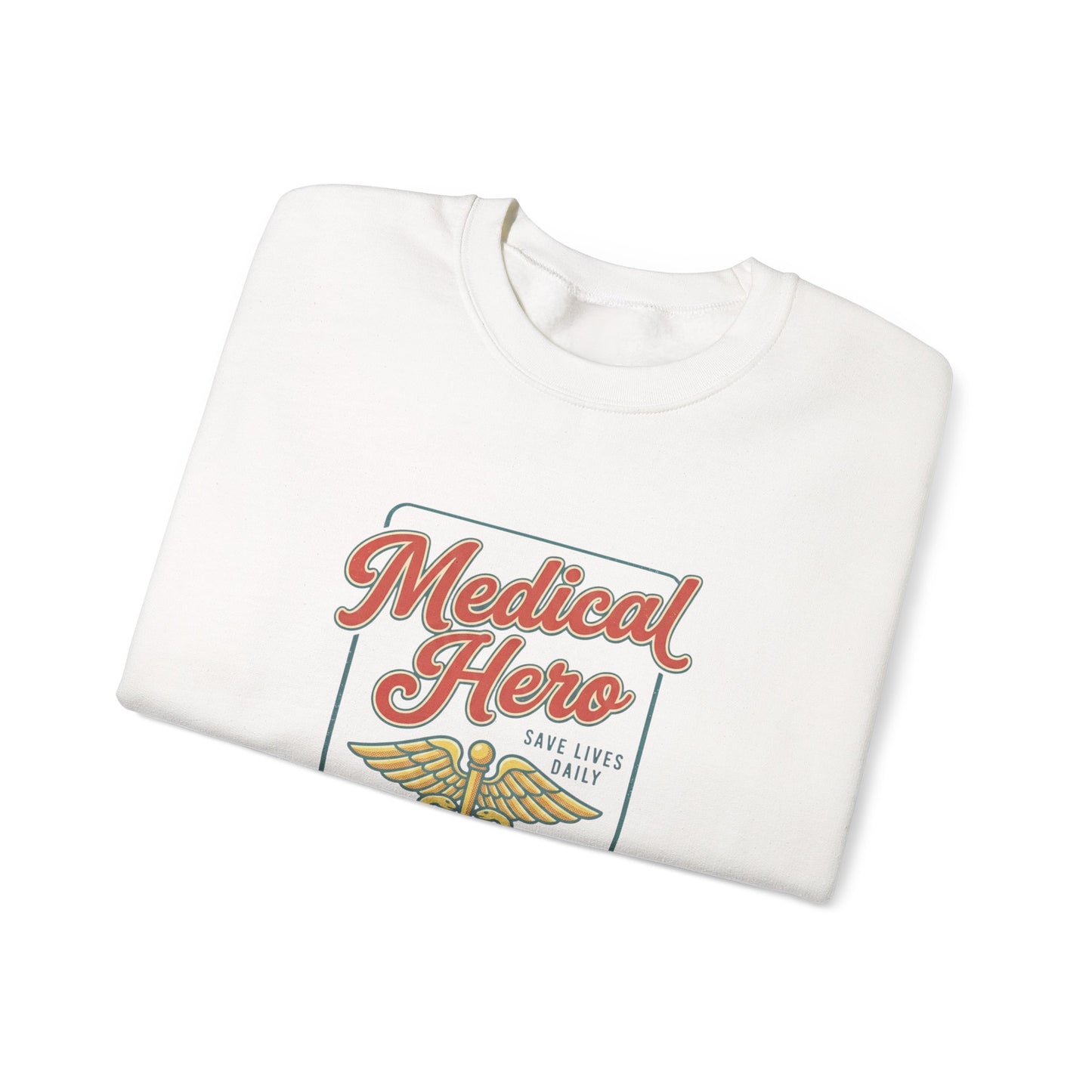 Medical Hero Caduceus Sweatshirt | Vintage Retro Medical Graphic