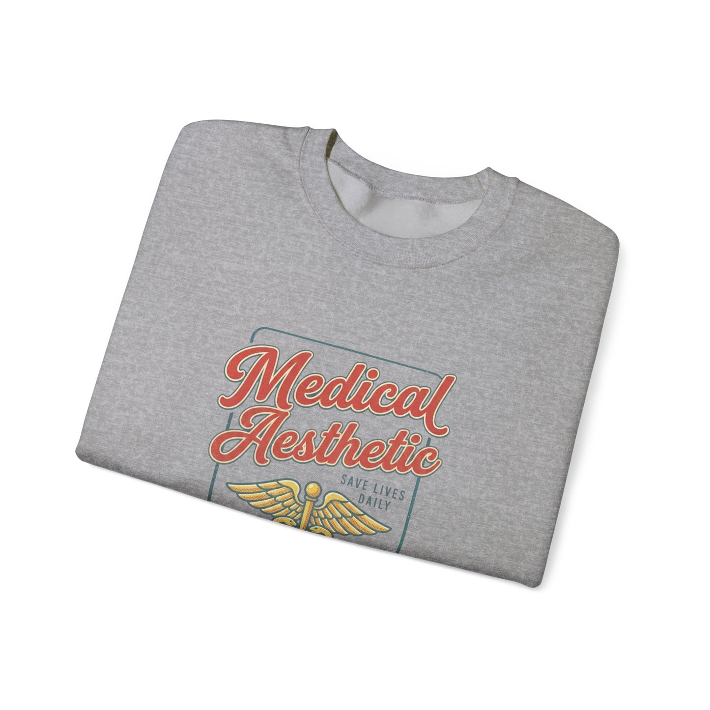 Medical Aesthetic Caduceus Sweatshirt | Vintage Food Graphics Retro Diner Typography