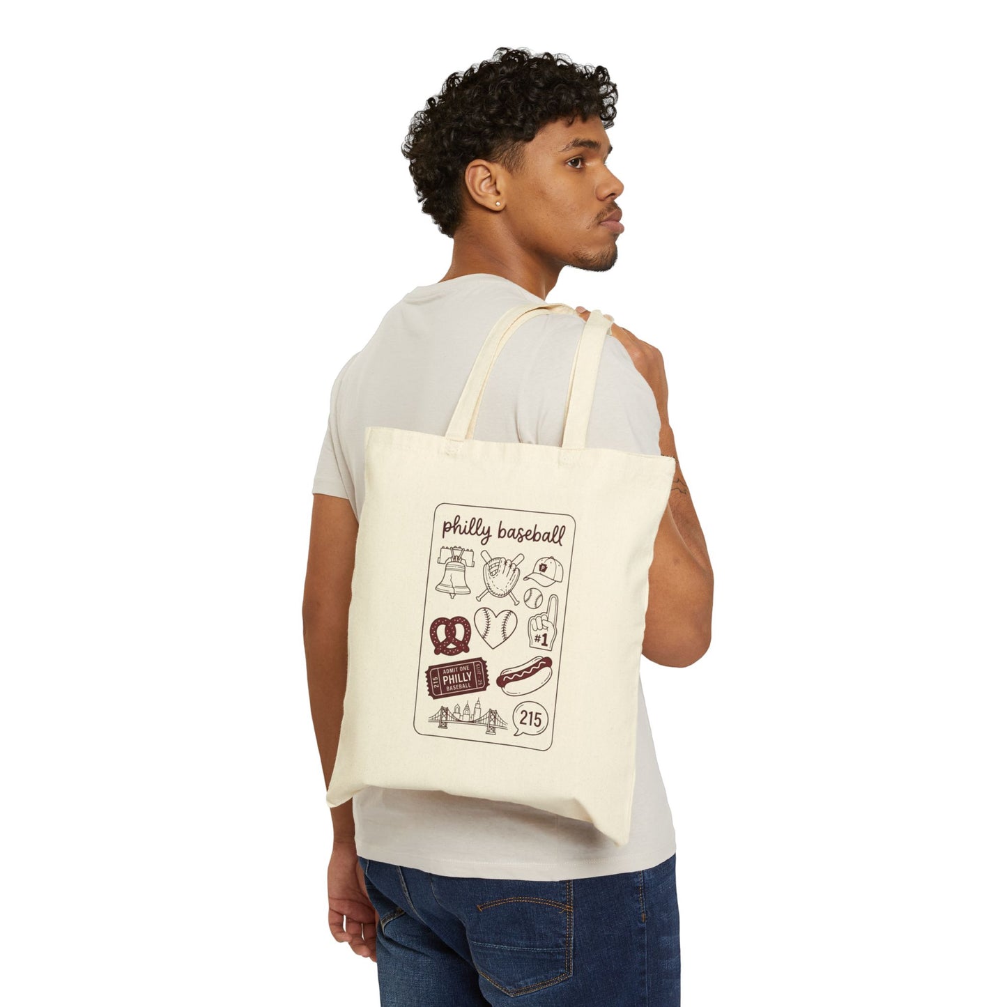 Philly Baseball Icons Tote | Philadelphia pride, 215 city symbols