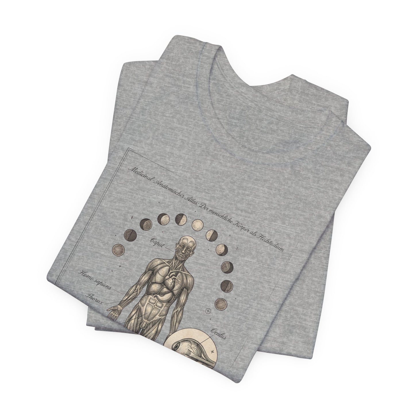 Anatomical Zodiac Chart Tee | Vintage Human Form, Birth Month Botanicals