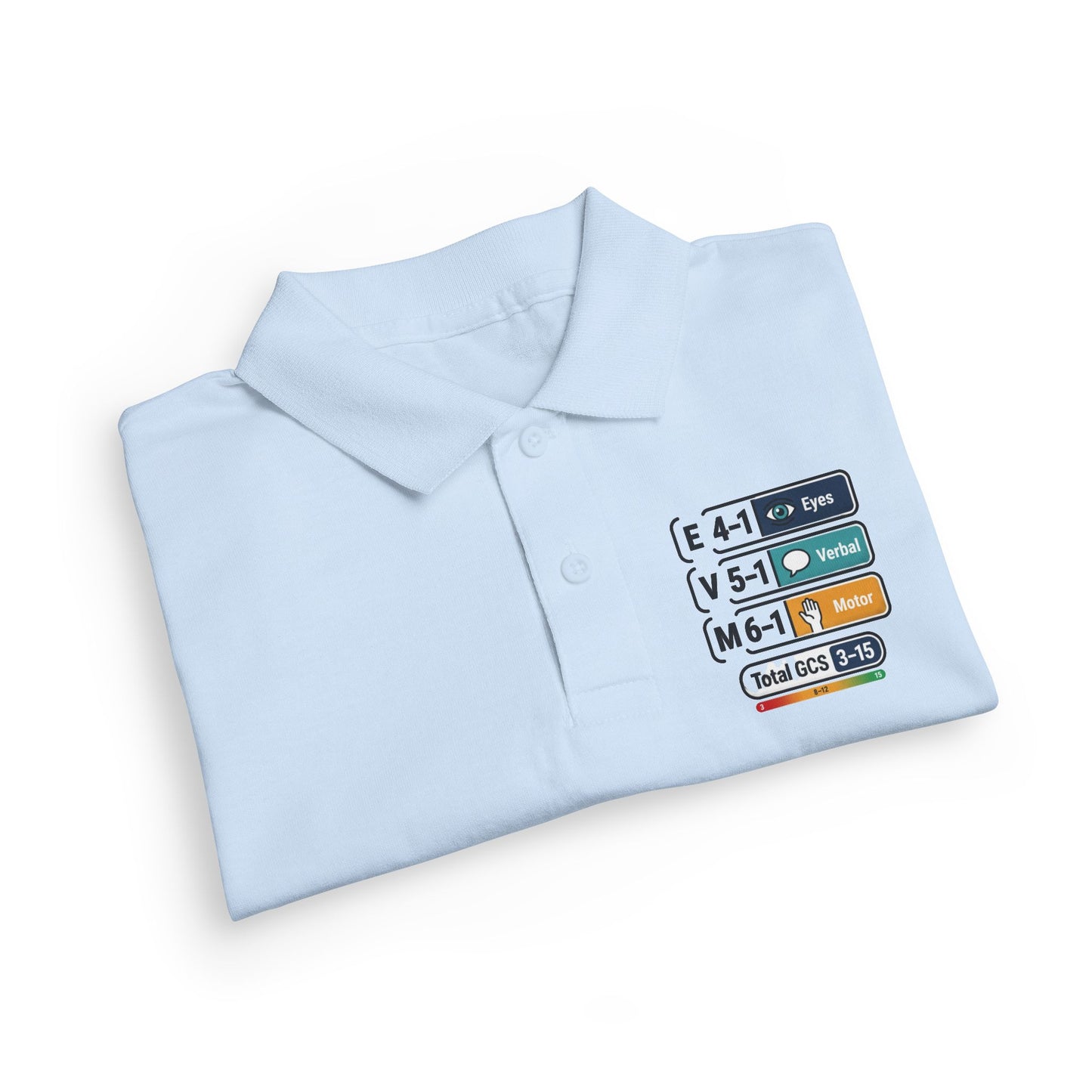Kids Polo Shirt with Colorful Camping Icons — Outdoor Adventure Badge Design