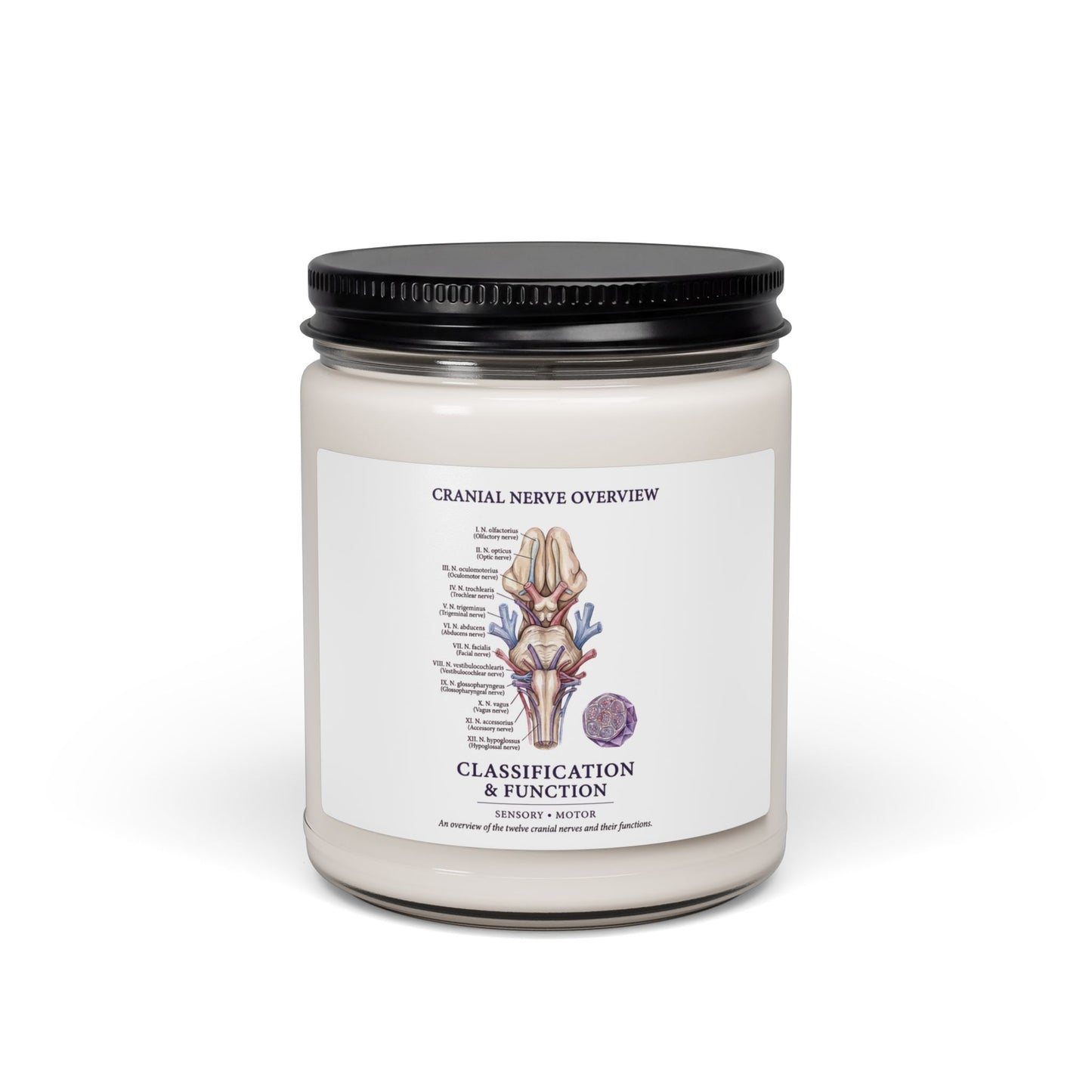 Birth Flower Soy Candle, Personalized Botanical Month Candle | Birth Month Floral