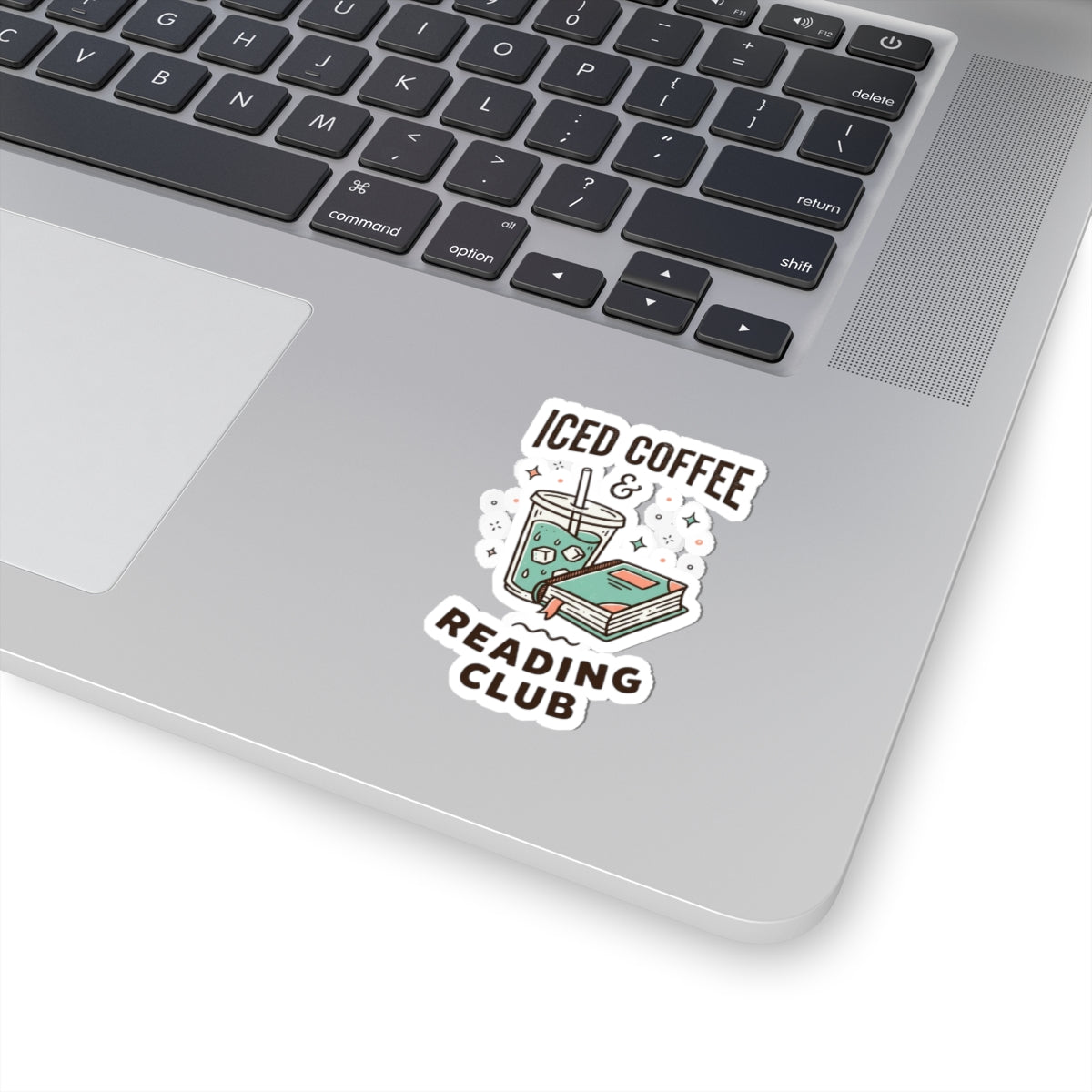 Iced Coffee & Reading Club Sticker | Book Girl Summer, BookTok Aesthetic