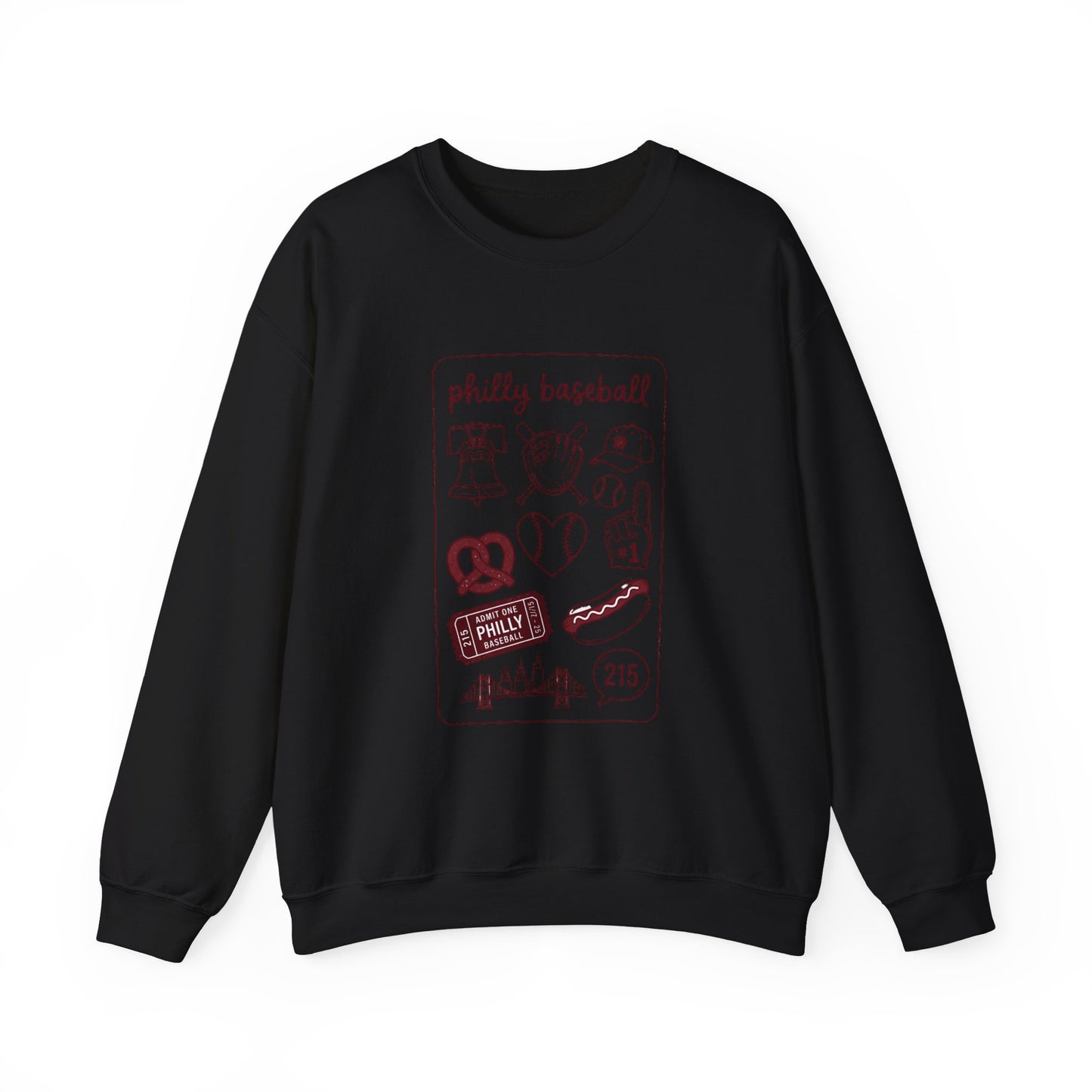 Philly Baseball Icons Crewneck Sweatshirt | City Pride, Local Sportswear