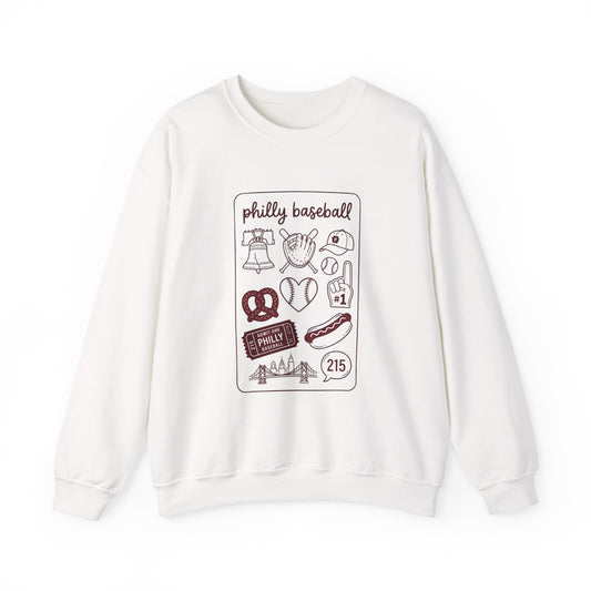 Philly Baseball Icons Crewneck Sweatshirt | City Pride, Local Sportswear