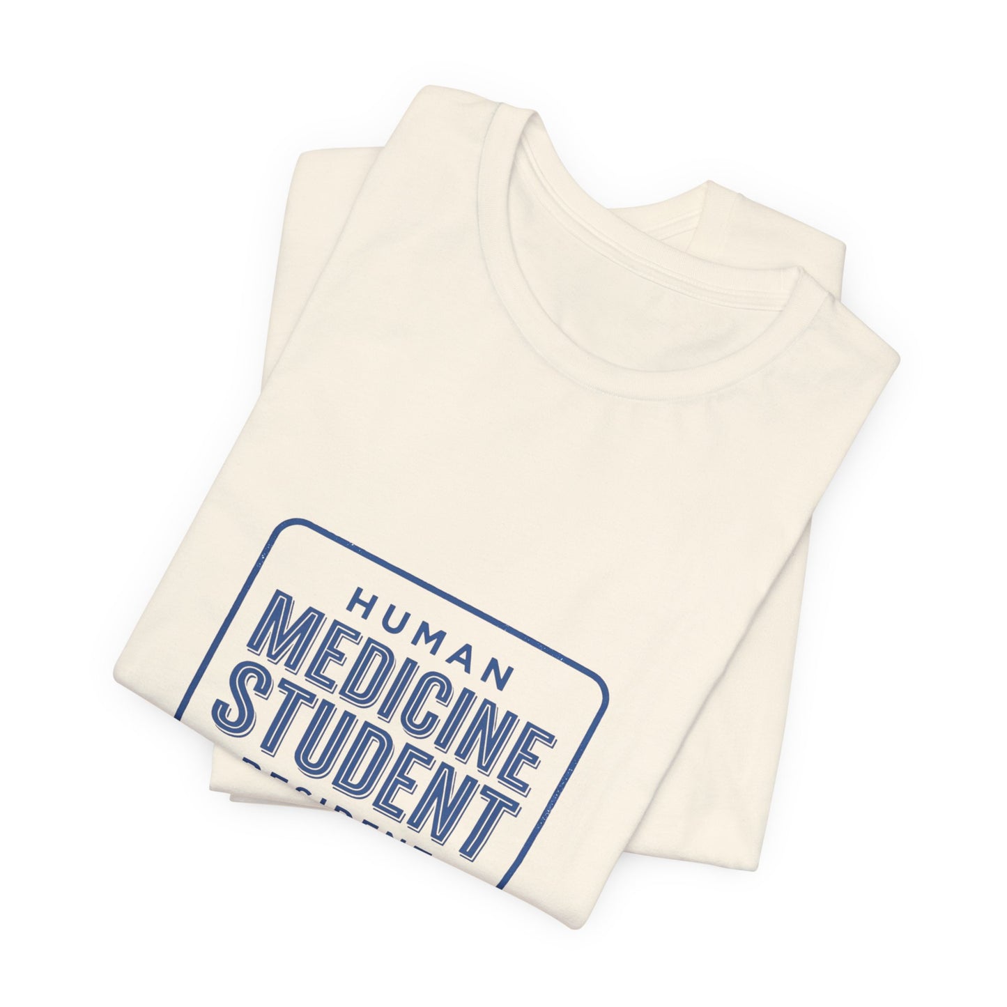 Medicine Student Badge T-Shirt | Vintage Typography, Retro Diner Style