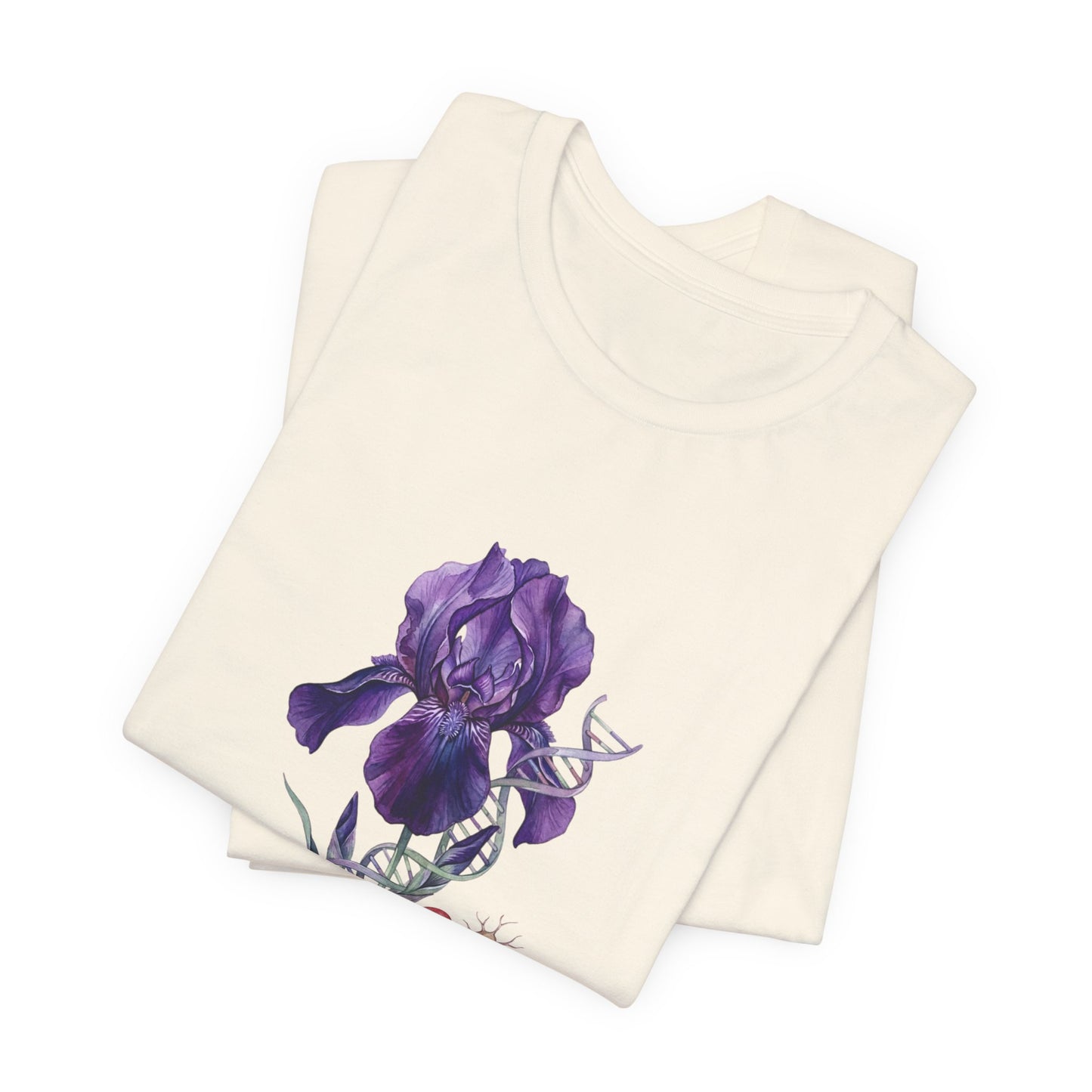 Iris Birth Flower Tee | Birth Month Floral Illustration, Botanical Birthday Shirt