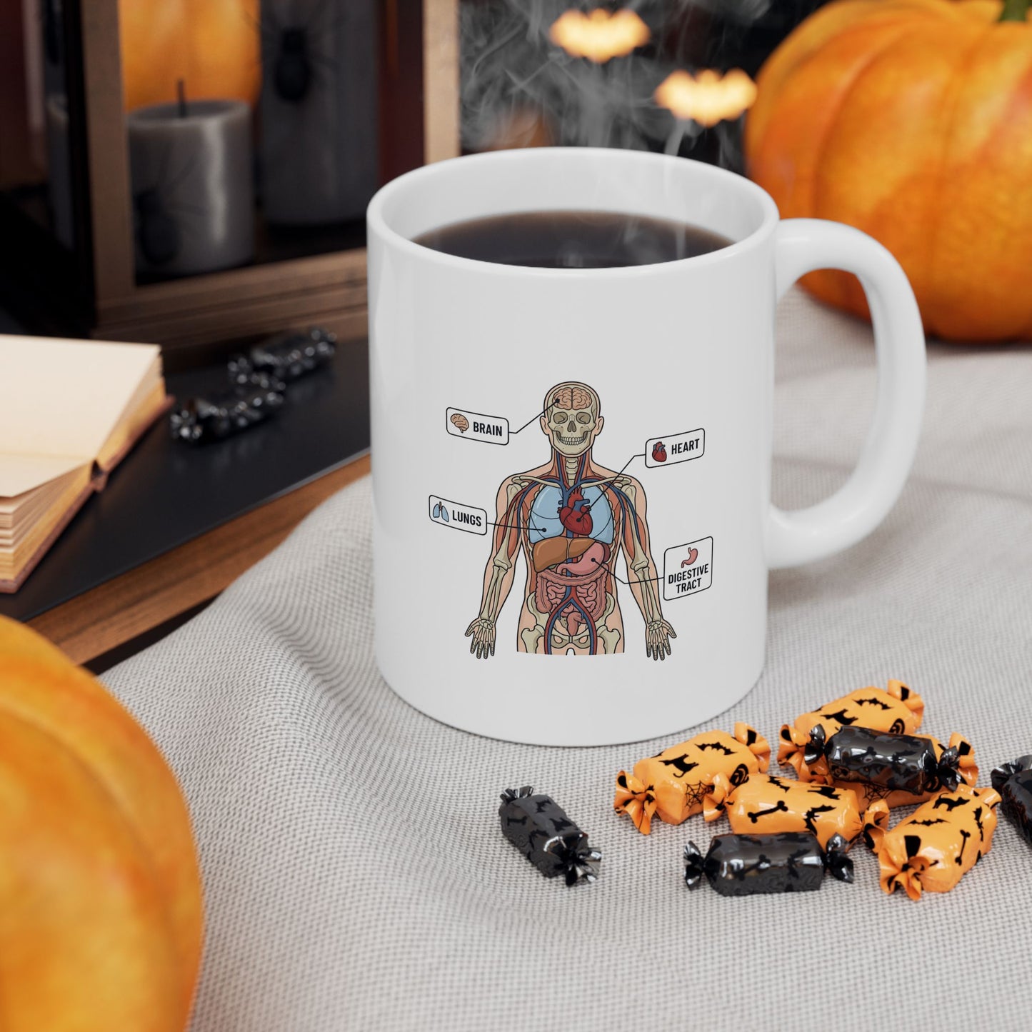 Anatomy Study Ceramic Mug — Human Anatomy for Medical Students (11oz, 15oz)