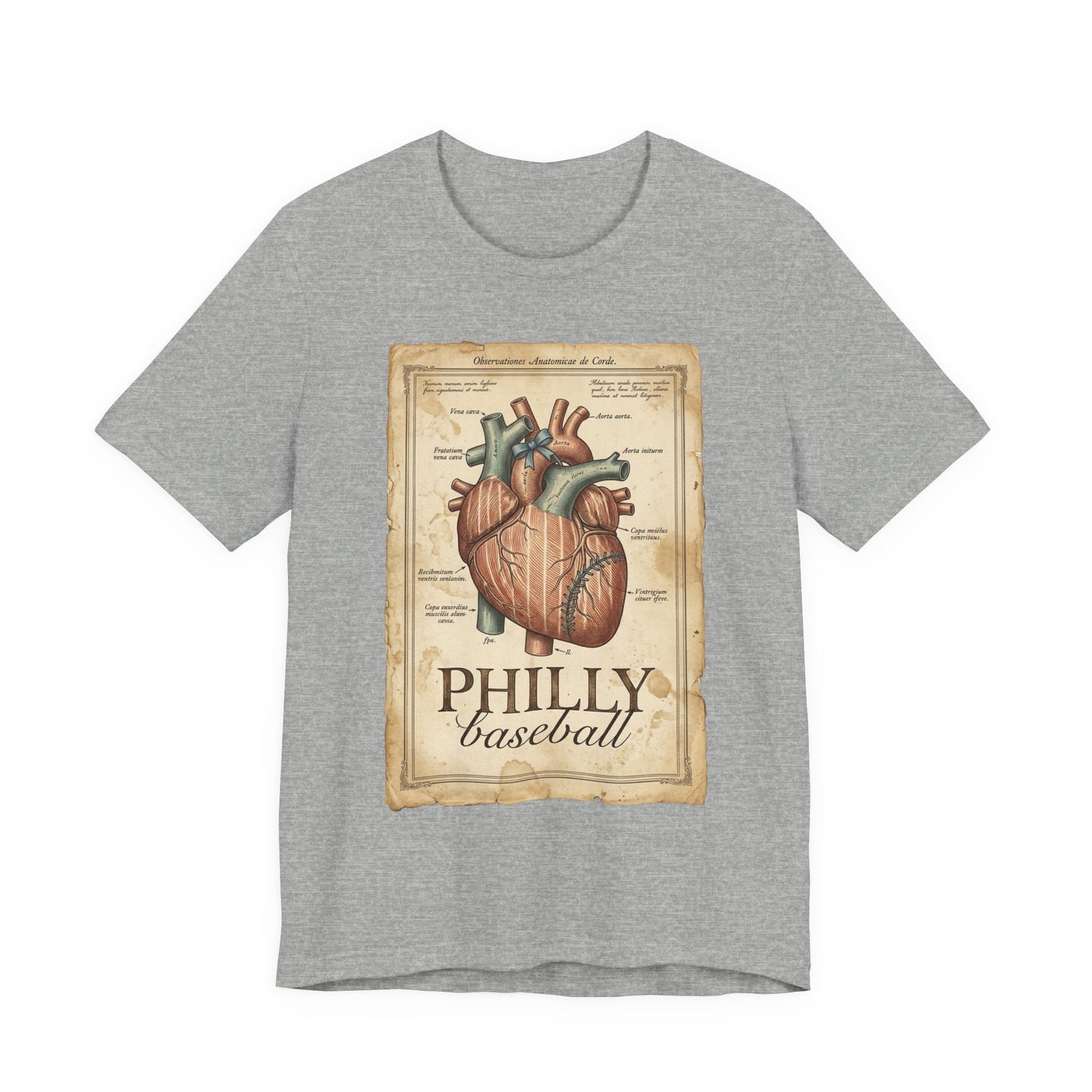 Philly Baseball Heart Tee | Philadelphia Pride, Regional Fan Shirt