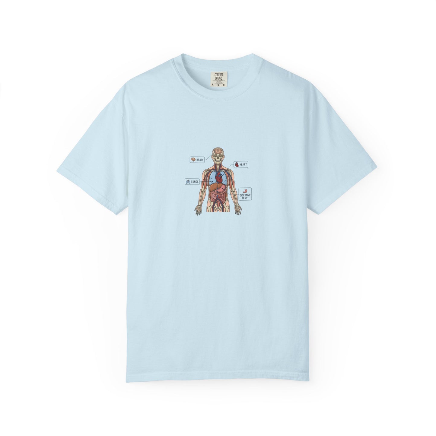 Human Anatomy Diagram T-Shirt — Medical Student Anatomy Tee