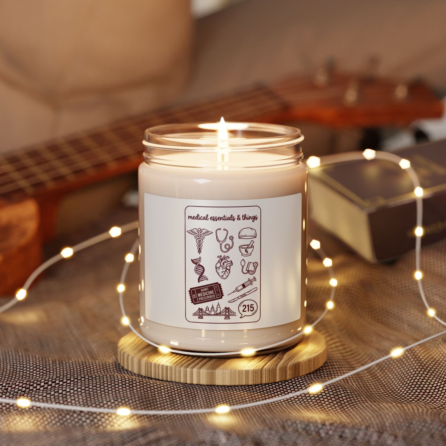 Philadelphia Medical Icons Soy Candle, Regional Baseball Pride | 9oz
