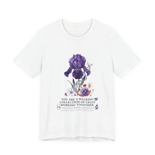 Iris Birth Flower Tee | Birth Month Floral Illustration, Botanical Birthday Shirt