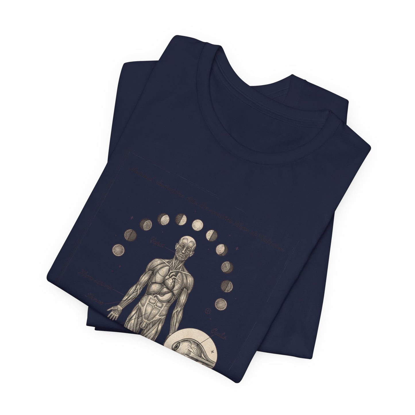 Anatomical Zodiac Chart Tee | Vintage Human Form, Birth Month Botanicals