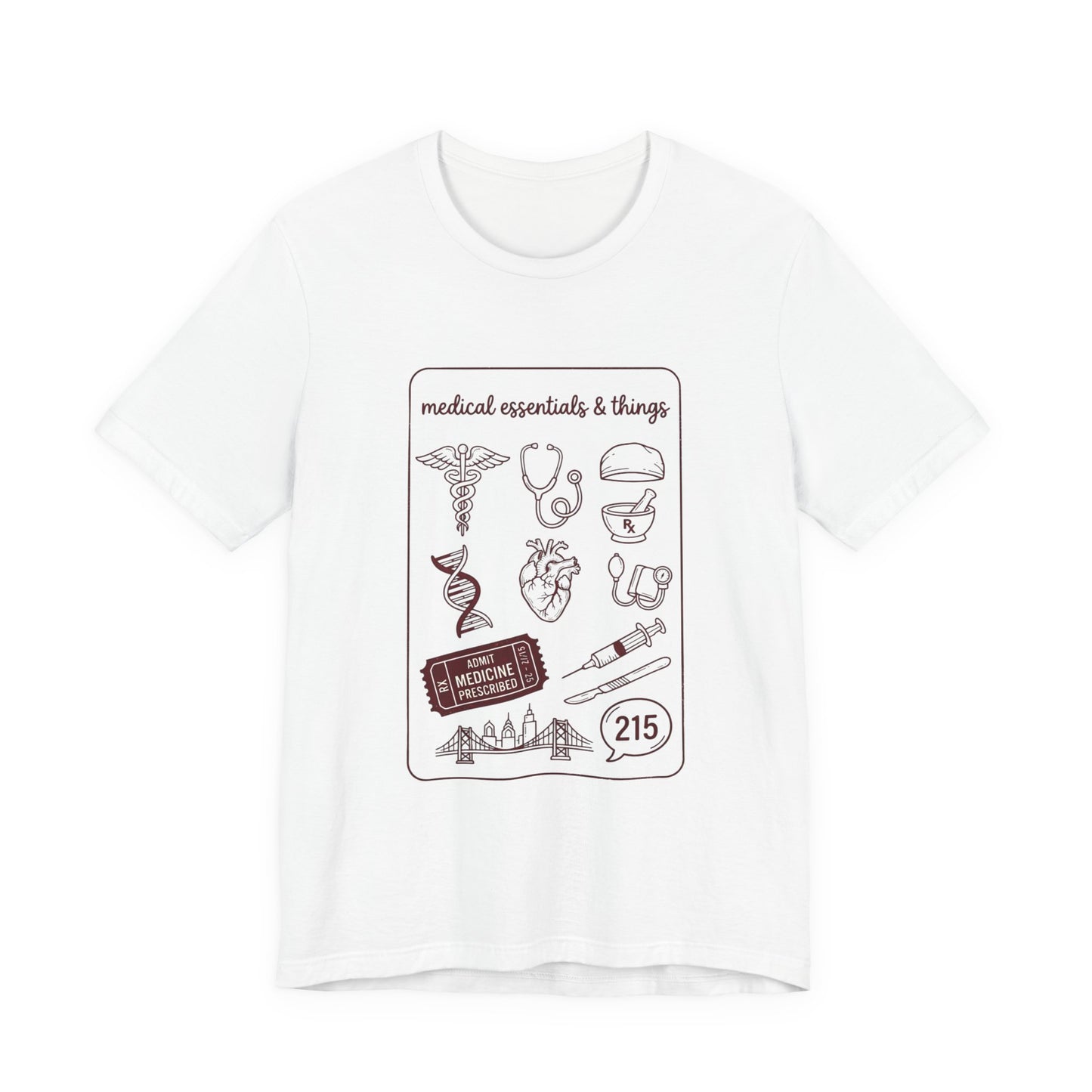 Philadelphia Medical Icons Tee | Philly Baseball Pride, City Loyalty