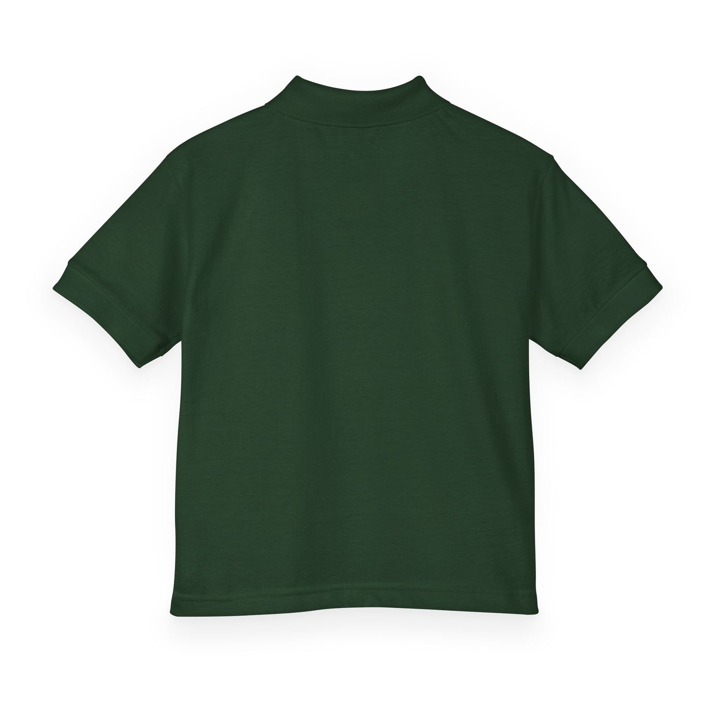Kids Polo Shirt with Colorful Camping Icons — Outdoor Adventure Badge Design