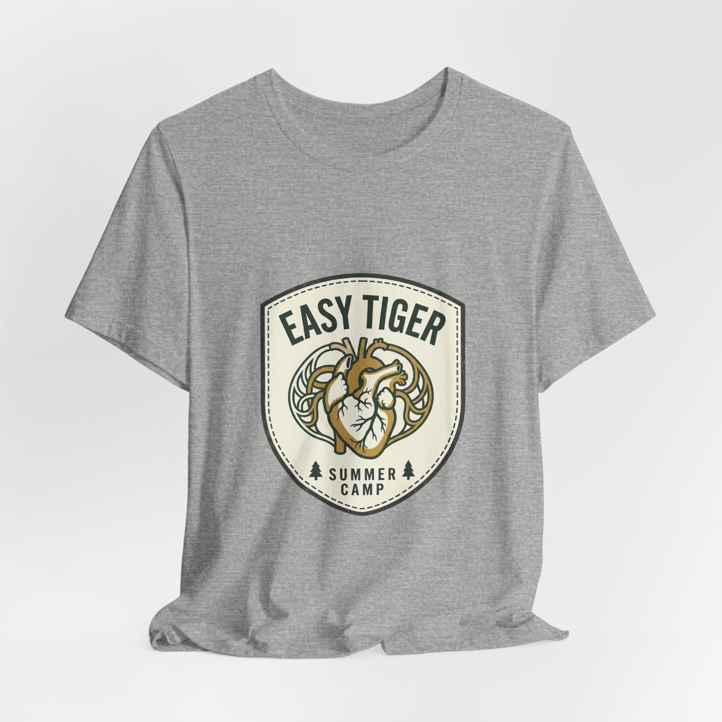 Easy Tiger Retro Tiger Crest Tee | Vintage Summer Camp, Tropical Badge