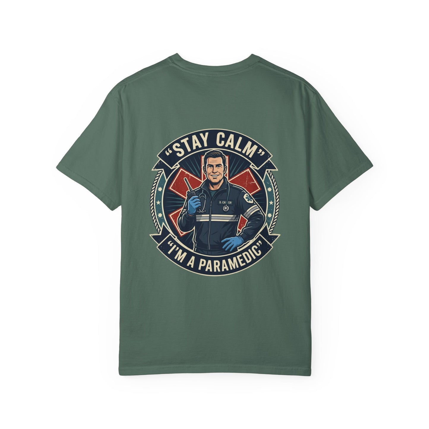 Paramedic T-Shirt — "Stay Calm, I'm a Paramedic" Graphic Tee
