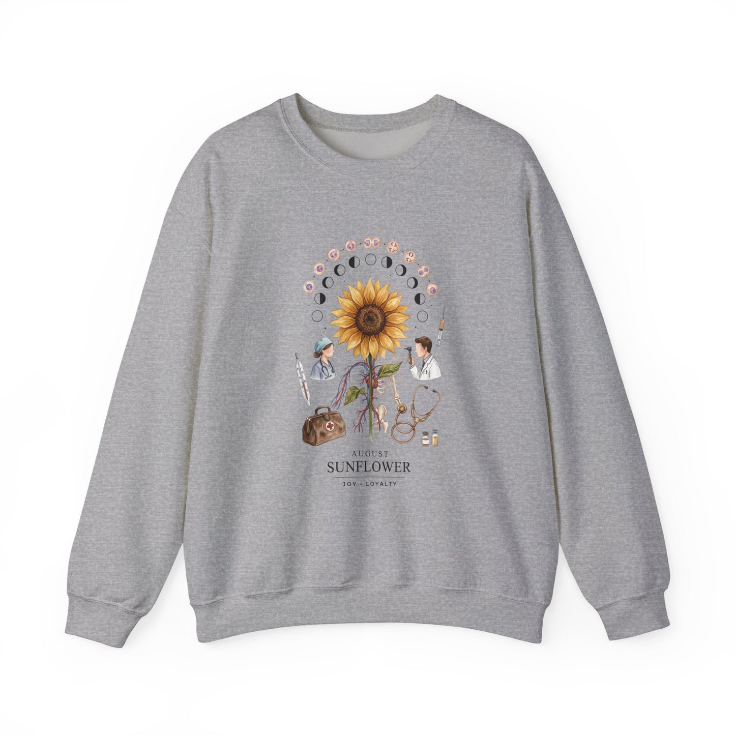 Sunflower Birth Flower Crewneck | Botanical Birth Month Sweatshirt