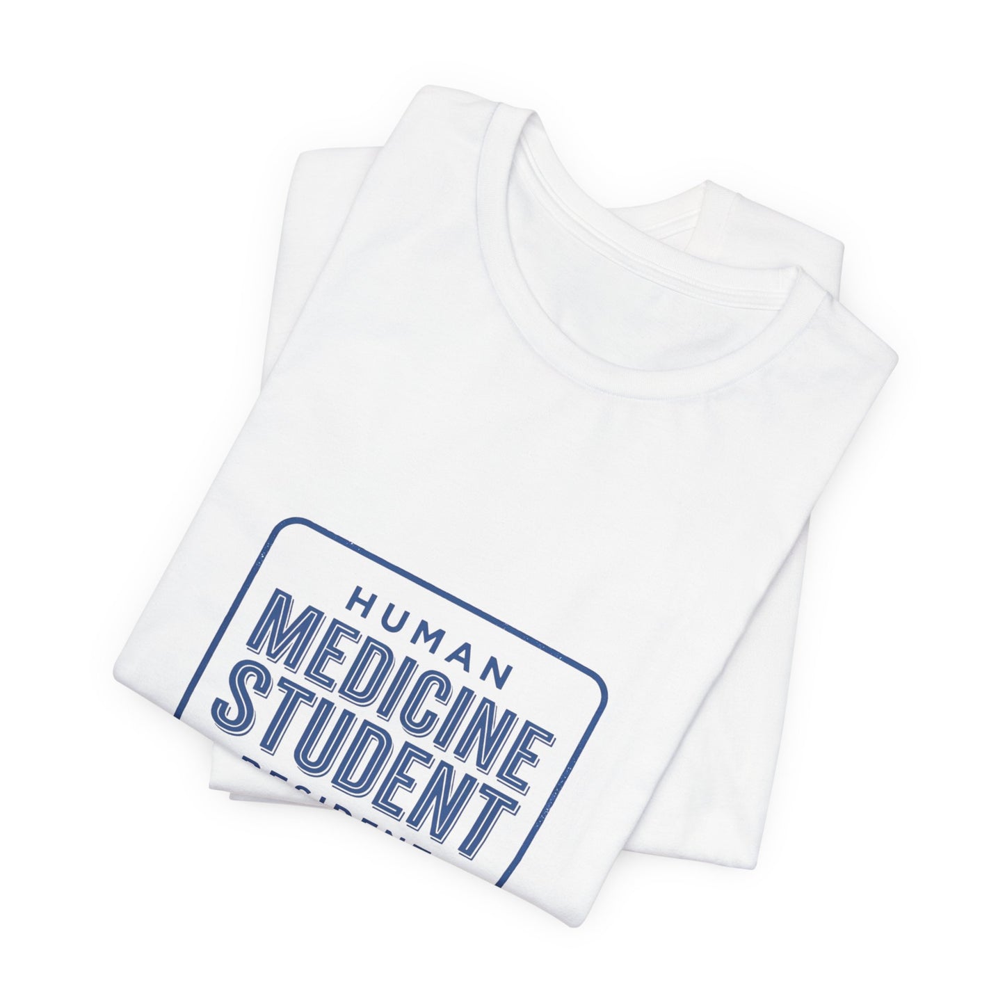Medicine Student Badge T-Shirt | Vintage Typography, Retro Diner Style