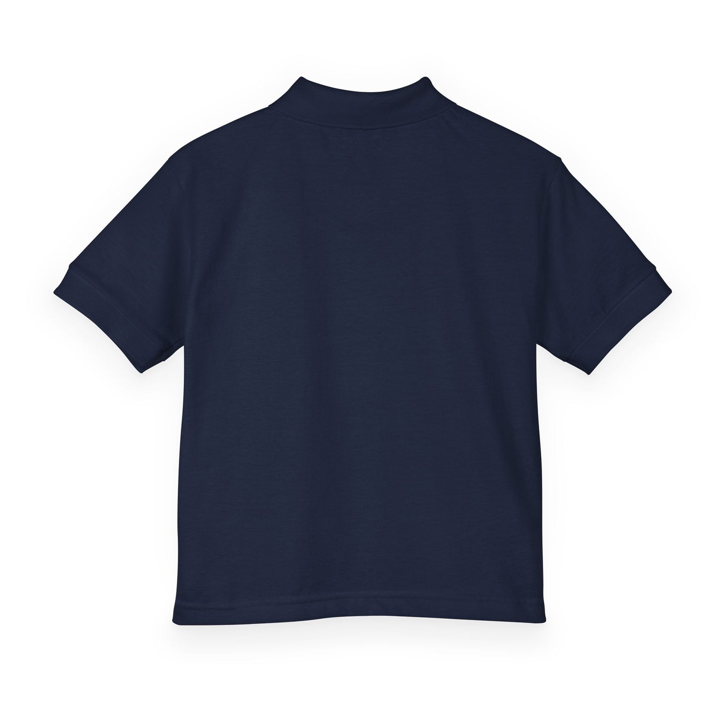 Kids Polo Shirt with Colorful Camping Icons — Outdoor Adventure Badge Design
