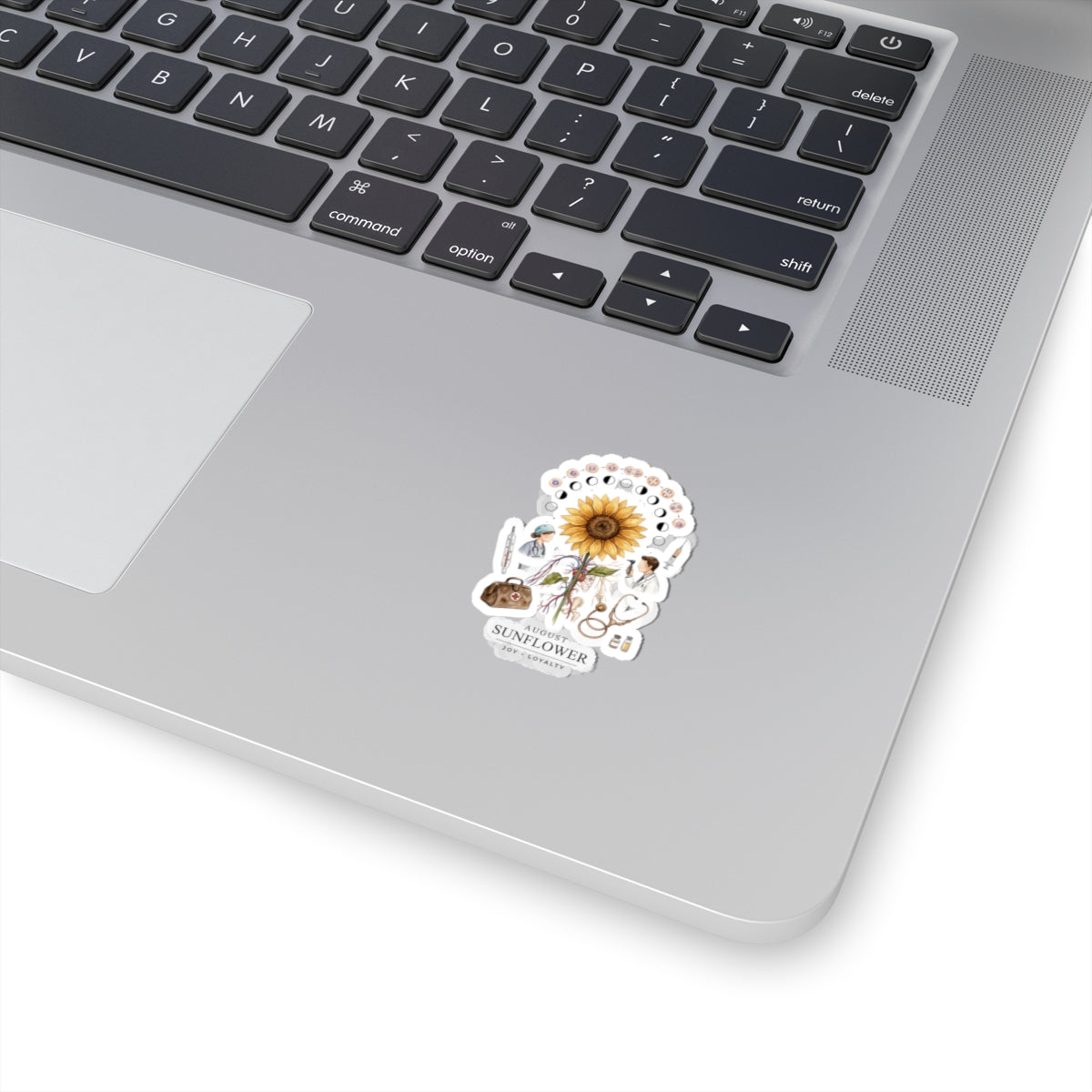 August Sunflower Birth Flower Sticker | Birth Month Floral Sticker