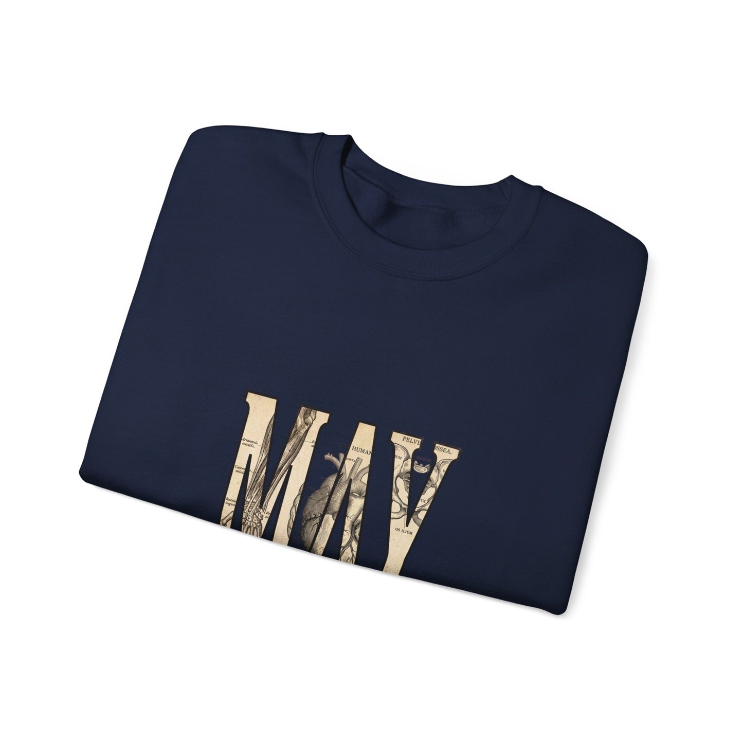 May Birth Flower Sweatshirt | Botanical Birth Month Floral Typography