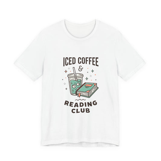 Iced Coffee & Reading Club Tee | Book Girl Summer, BookTok Aesthetic