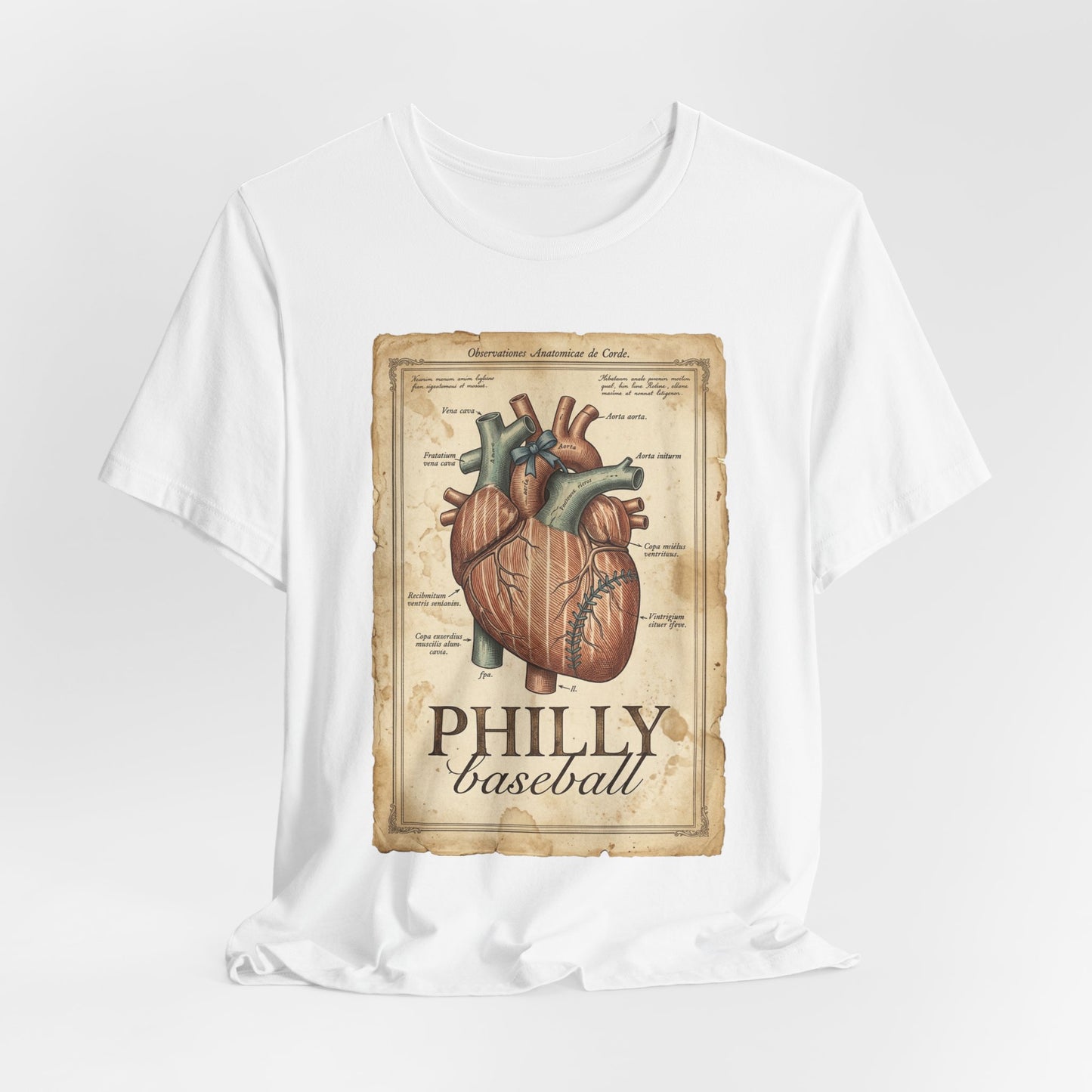 Philly Baseball Heart Tee | Philadelphia Pride, Regional Fan Shirt