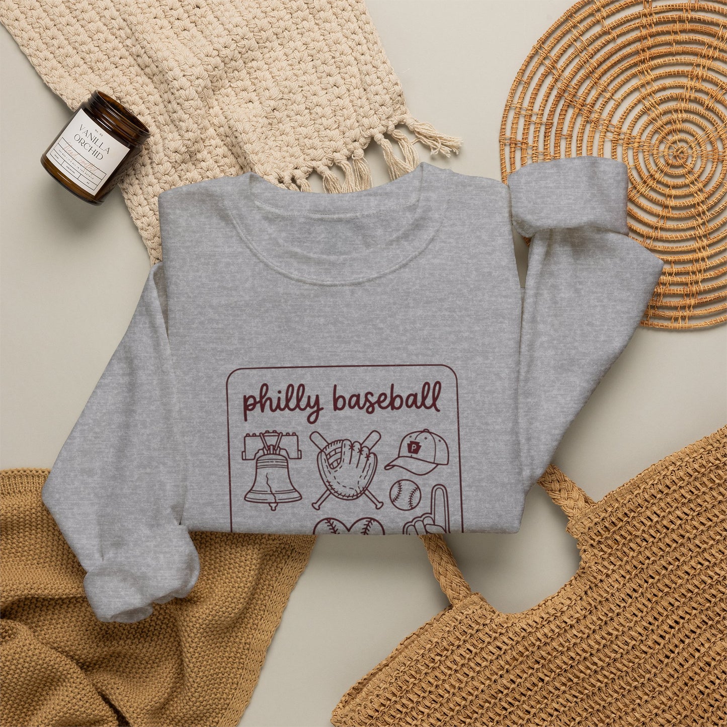 Philly Baseball Icons Crewneck Sweatshirt | City Pride, Local Sportswear