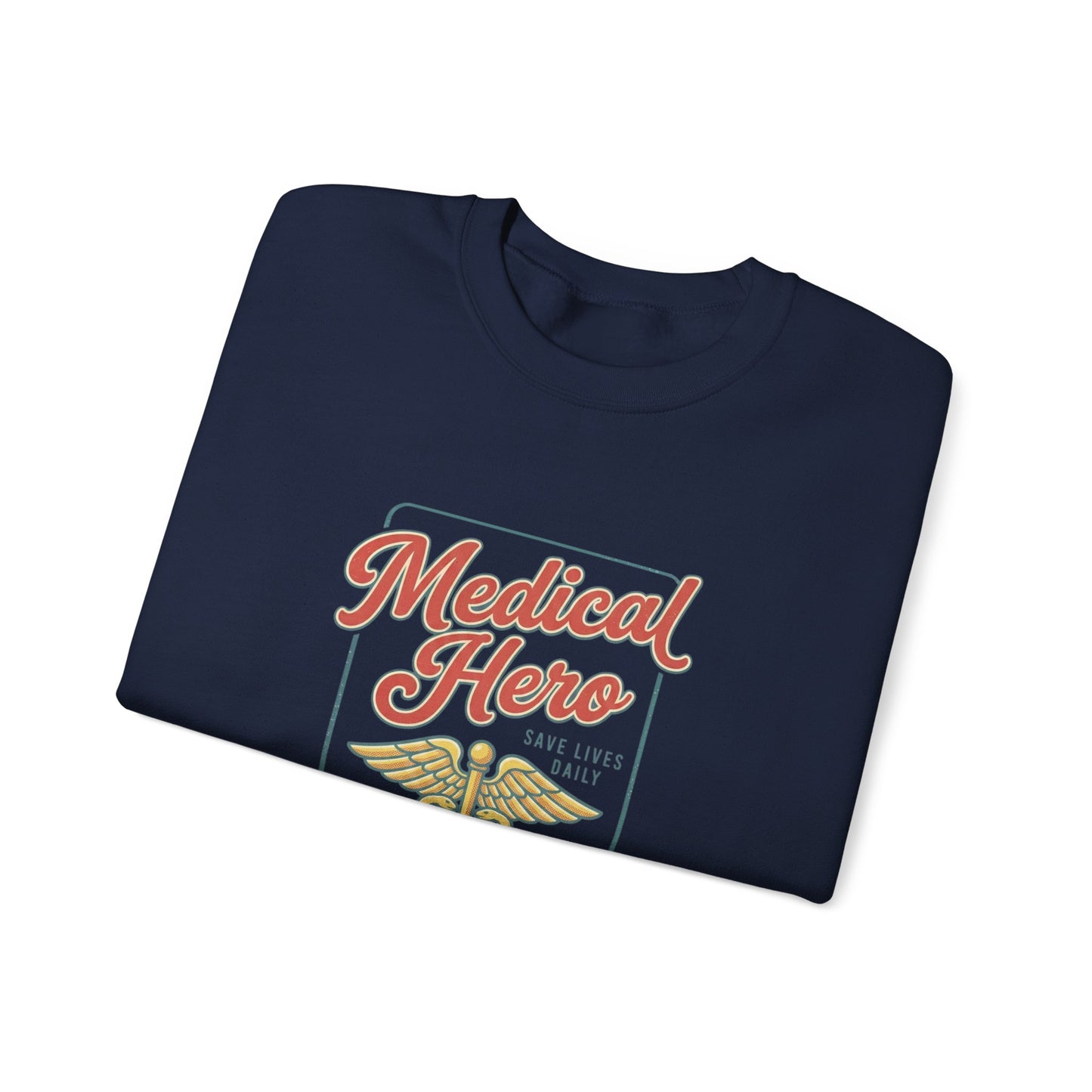 Medical Hero Caduceus Sweatshirt | Vintage Retro Medical Graphic