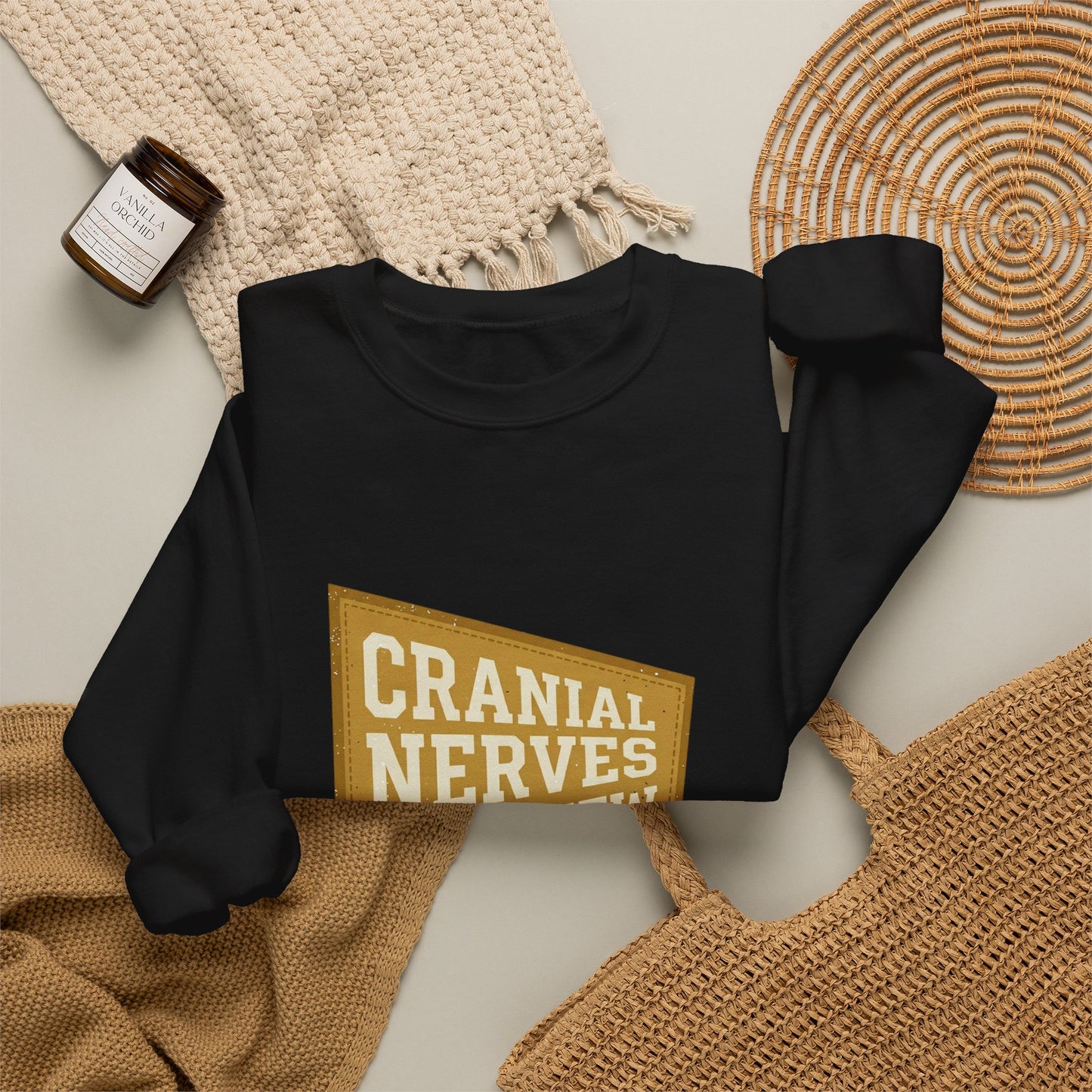 Cranial Nerves Overview Sweatshirt | Retro Anatomy, Easy Tiger Vibe