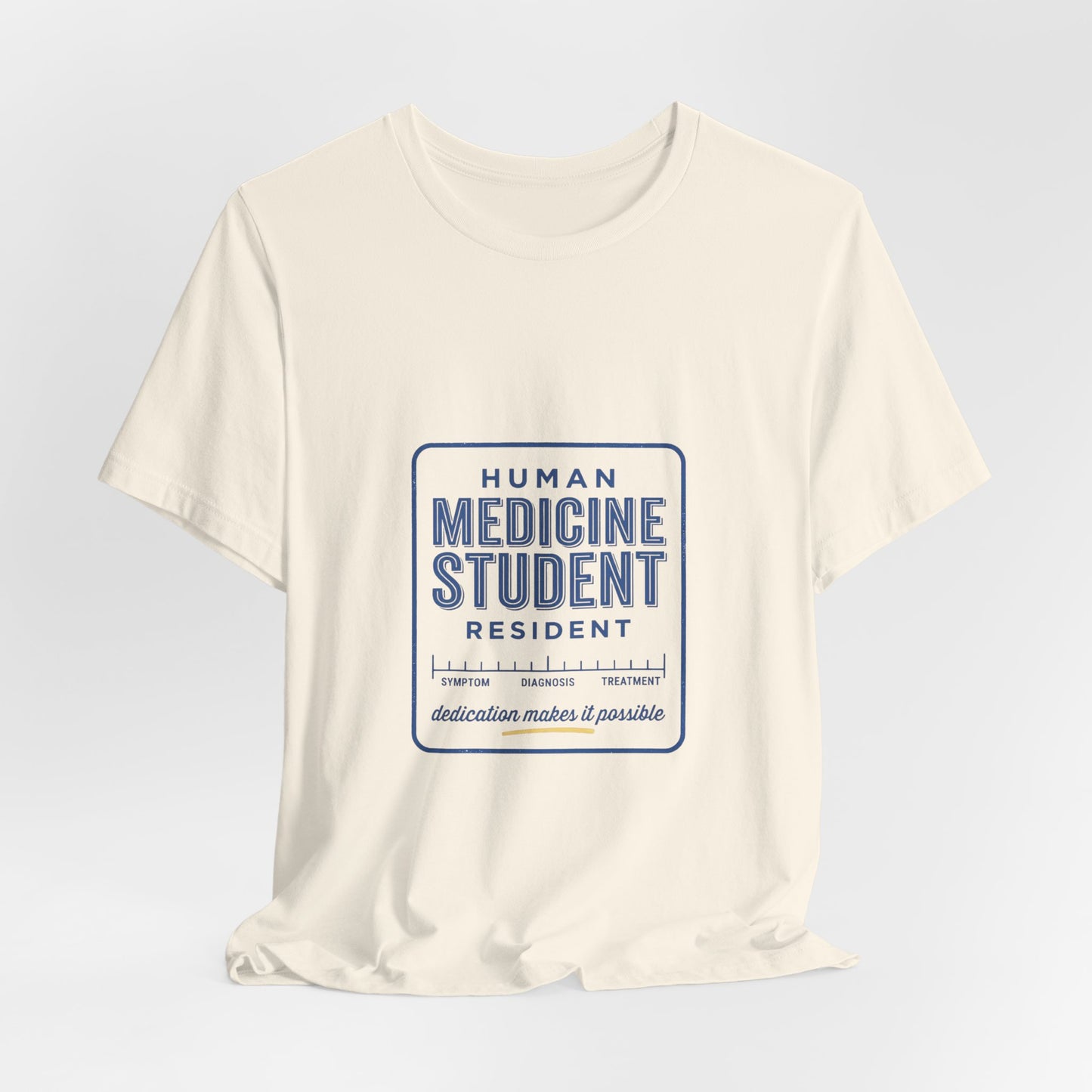 Medicine Student Badge T-Shirt | Vintage Typography, Retro Diner Style