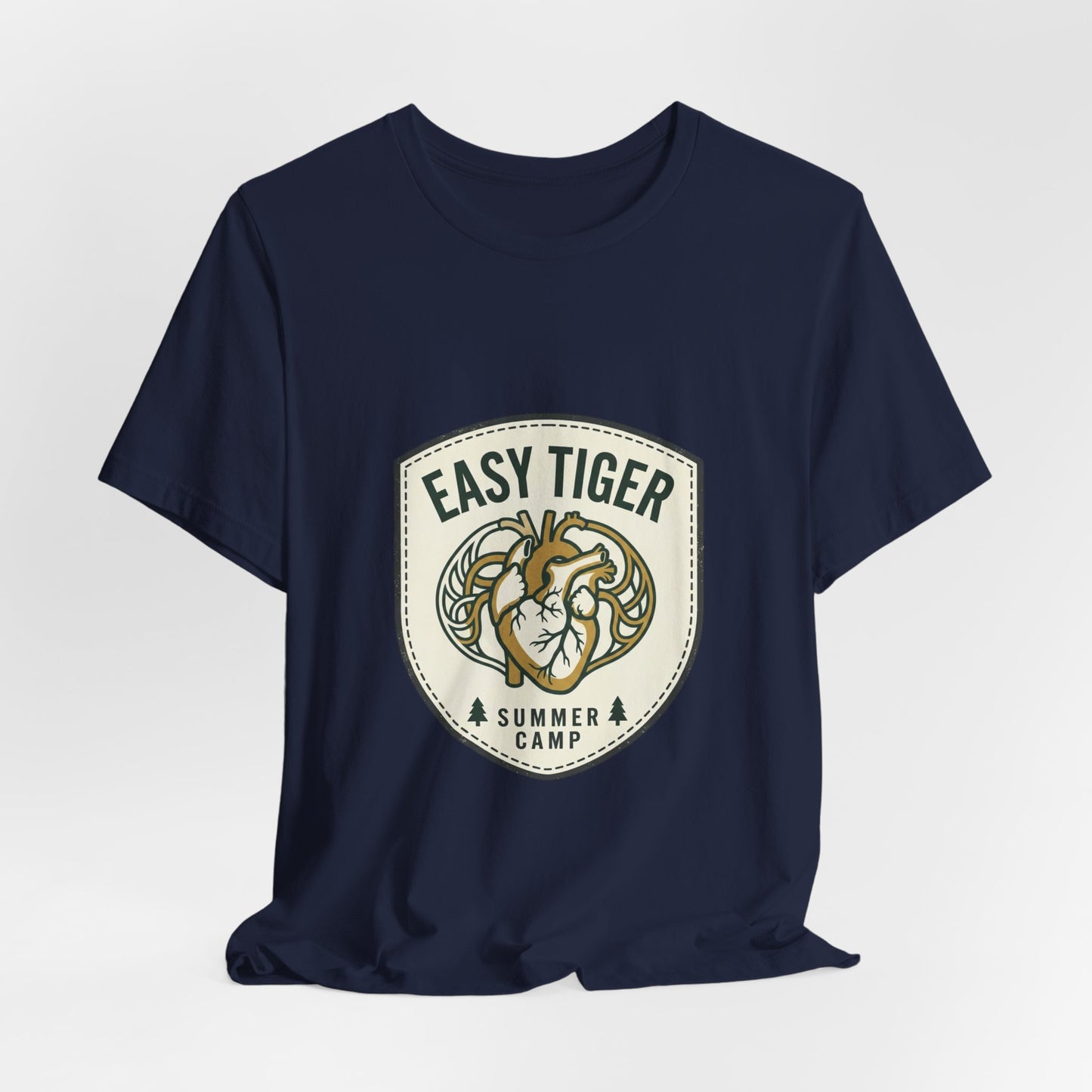 Easy Tiger Retro Tiger Crest Tee | Vintage Summer Camp, Tropical Badge
