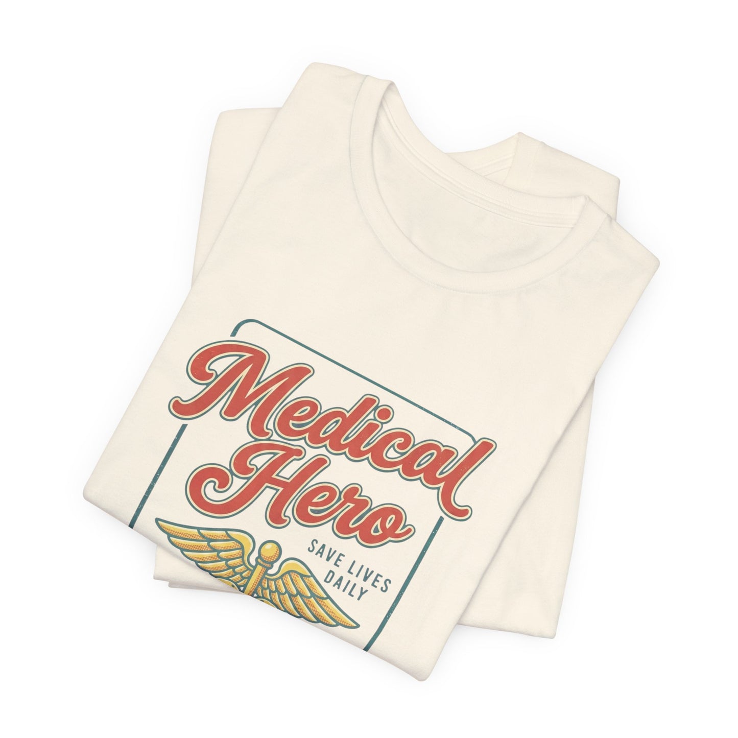 Medical Hero Caduceus Tee | Vintage Medical Retro Typography