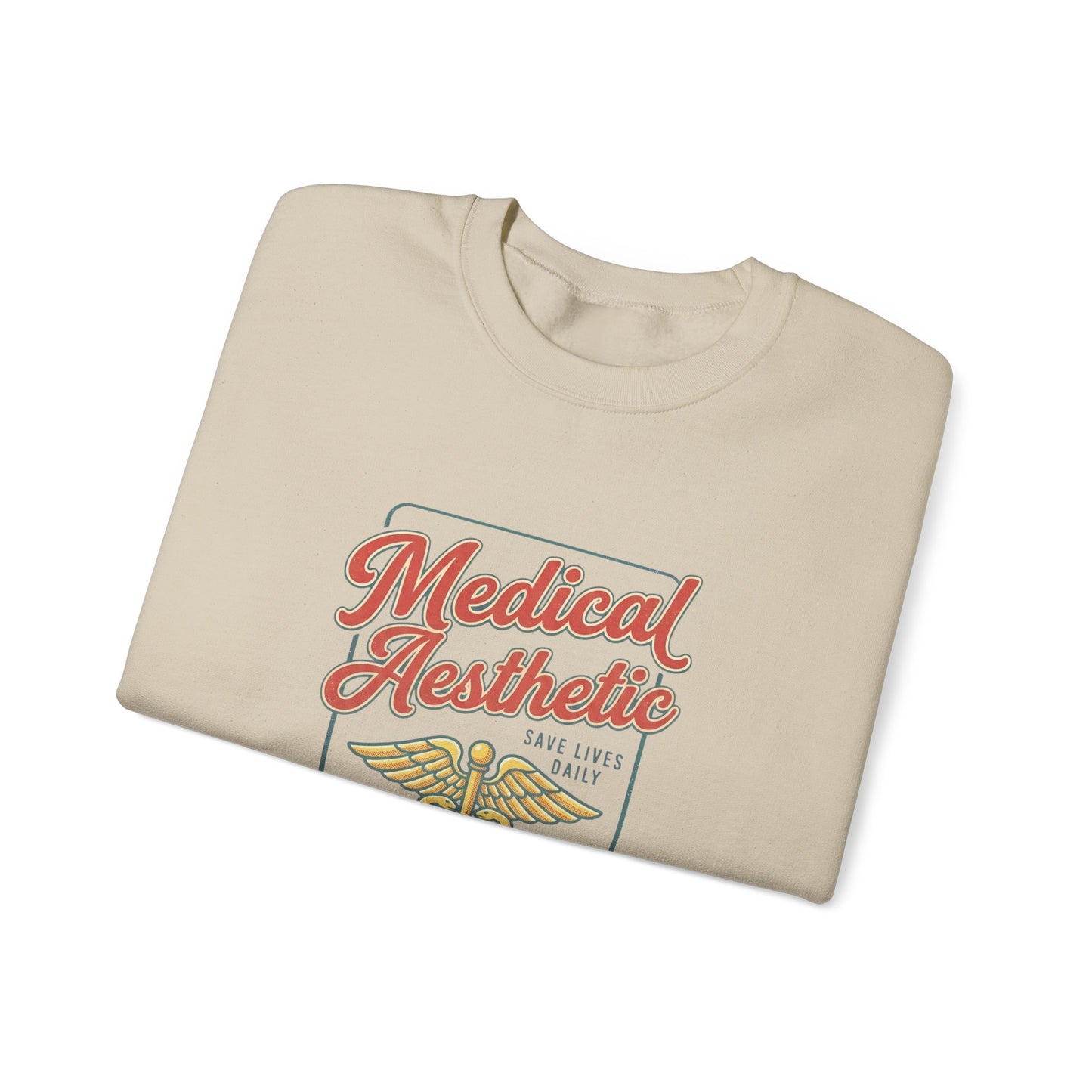 Medical Aesthetic Caduceus Sweatshirt | Vintage Food Graphics Retro Diner Typography