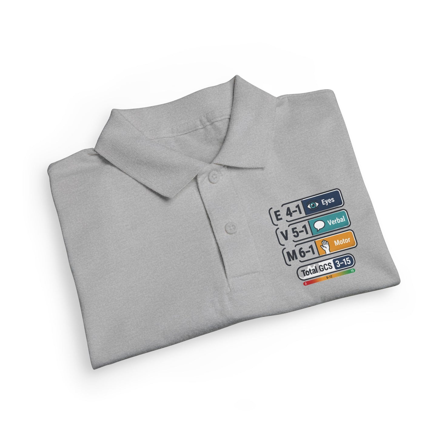 Kids Polo Shirt with Colorful Camping Icons — Outdoor Adventure Badge Design