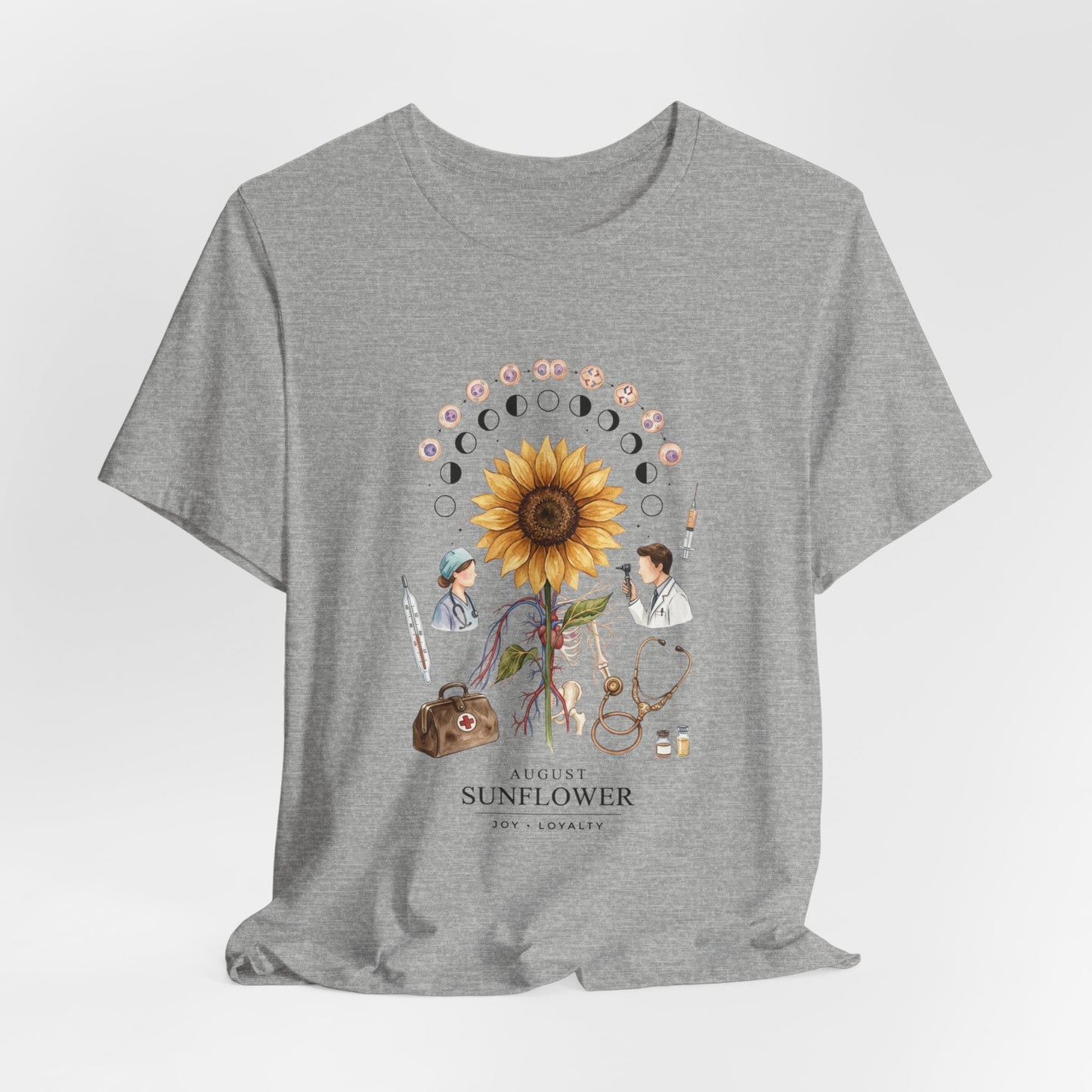 Sunflower Birth Flower Tee | Birth Month Botanical Shirt