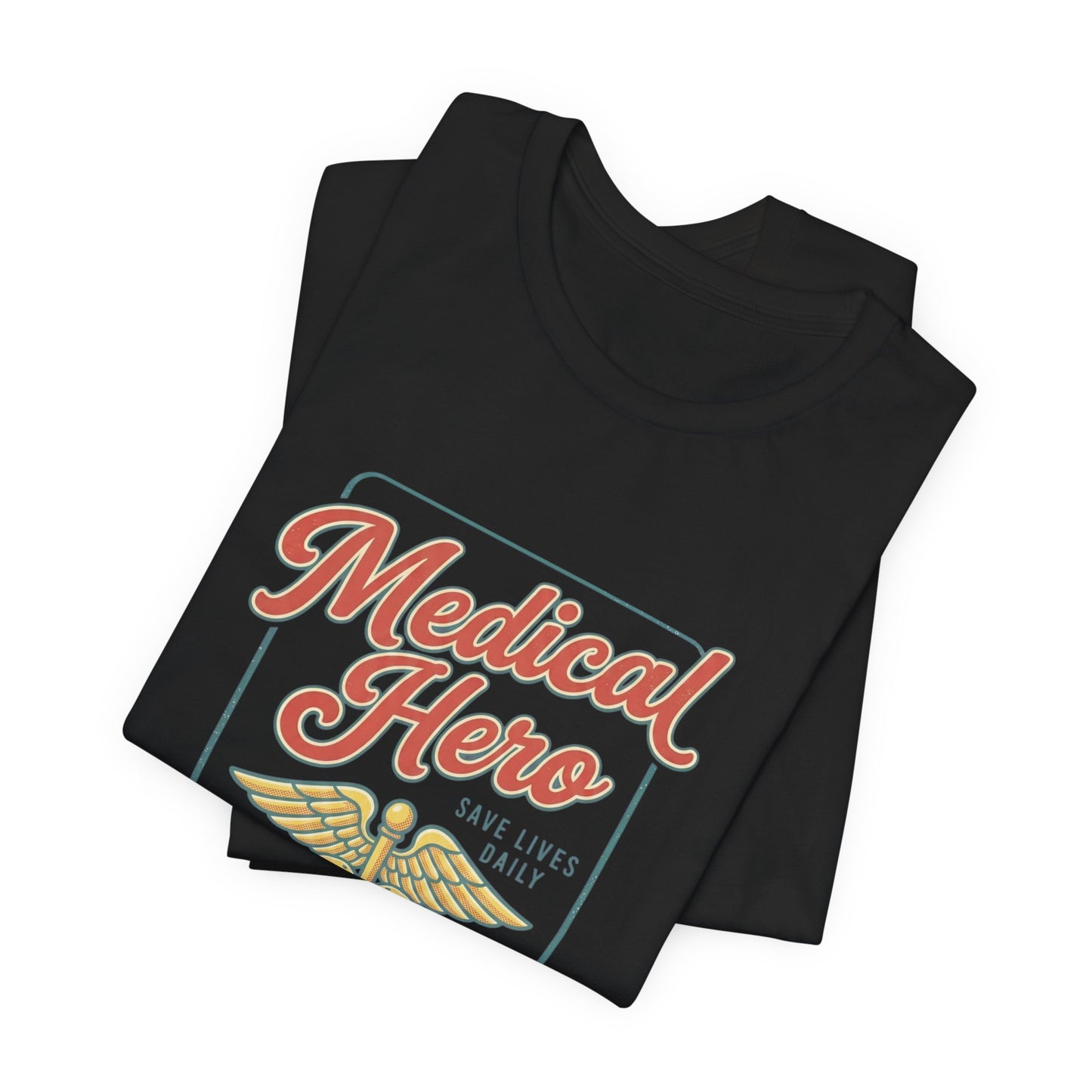 Medical Hero Caduceus Tee | Vintage Medical Retro Typography