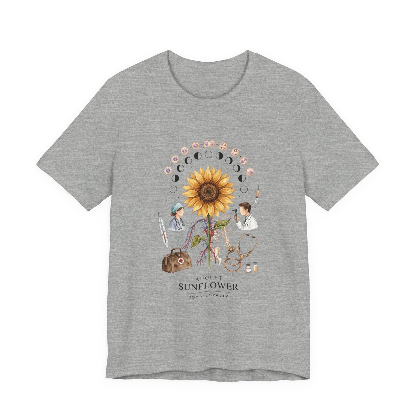 Sunflower Birth Flower Tee | Birth Month Botanical Shirt