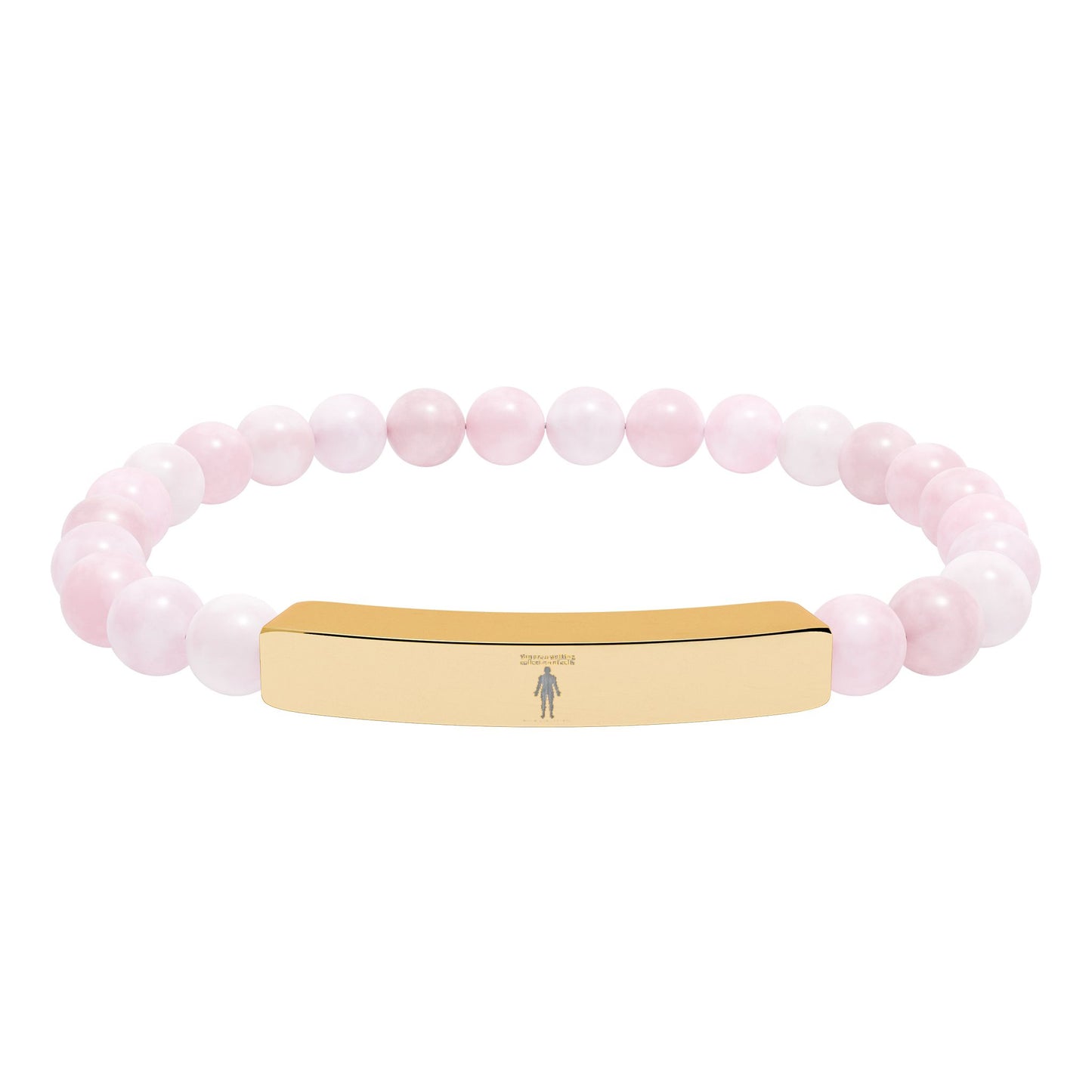 Natural Stone Stretch Bar Bracelet — "You Are a Walking Collection of Cells" (Medical Student Gift)