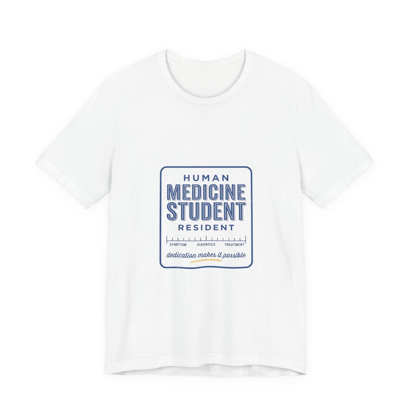 Medicine Student Badge T-Shirt | Vintage Typography, Retro Diner Style