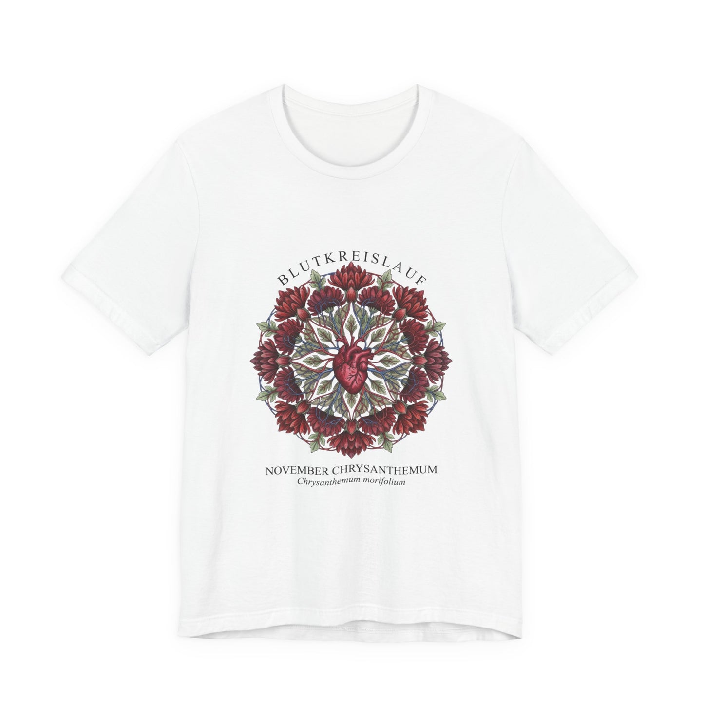 November Chrysanthemum Tee | Birth Flower, Botanical Mandala