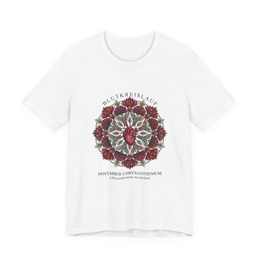 November Chrysanthemum Tee | Birth Flower, Botanical Mandala