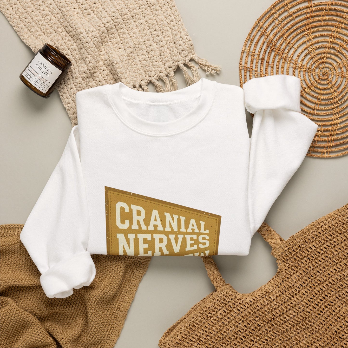 Cranial Nerves Overview Sweatshirt | Retro Anatomy, Easy Tiger Vibe