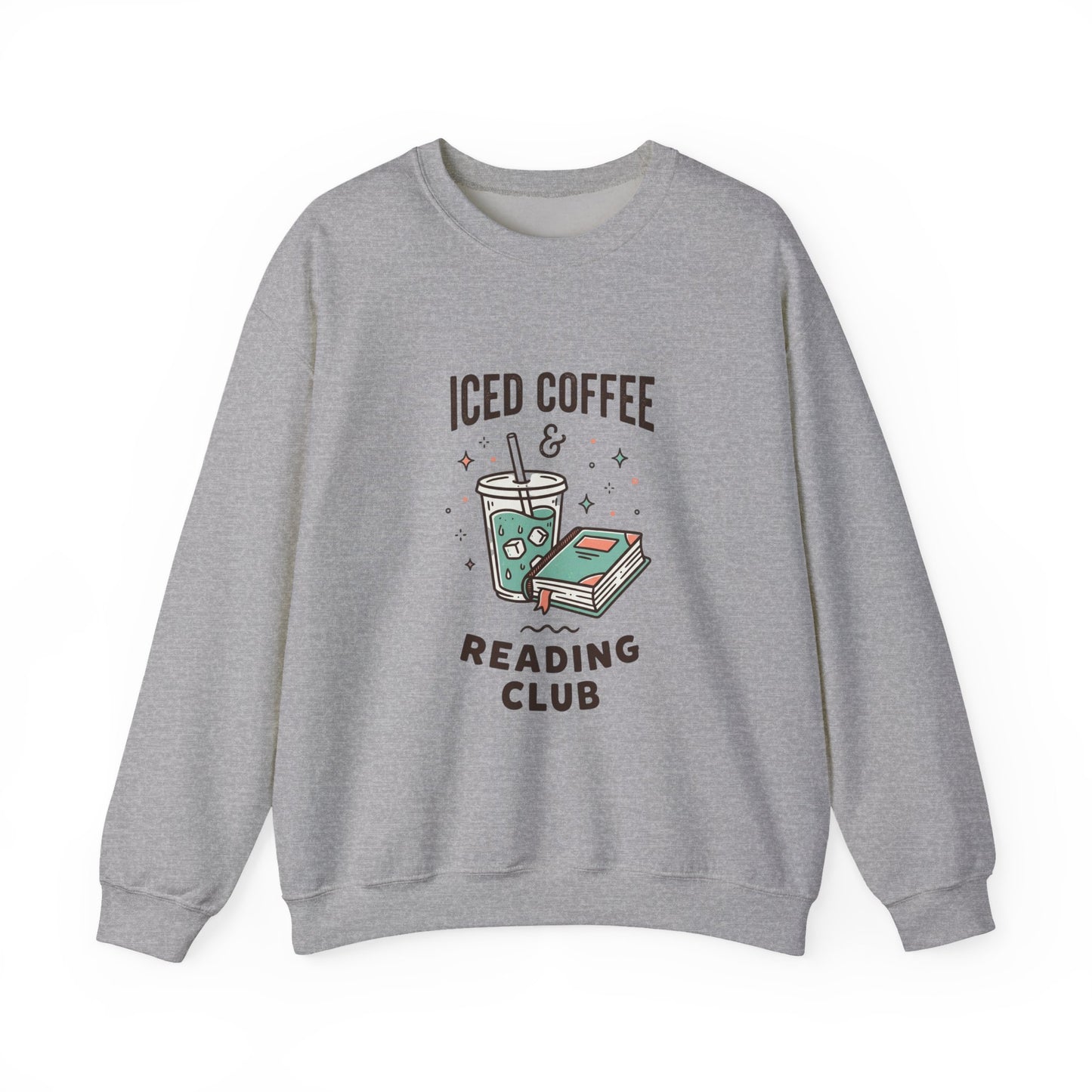 Iced Coffee & Reading Club Sweatshirt | Book Girl Summer, Literary Aesthetic