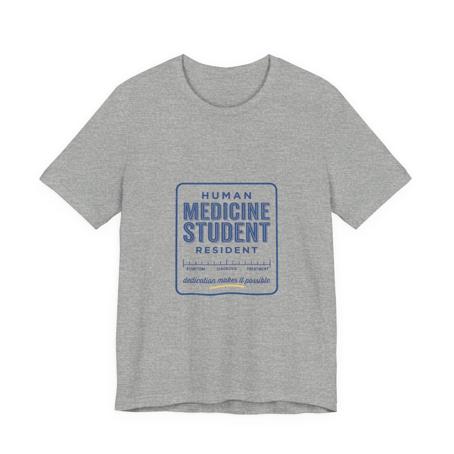 Medicine Student Badge T-Shirt | Vintage Typography, Retro Diner Style