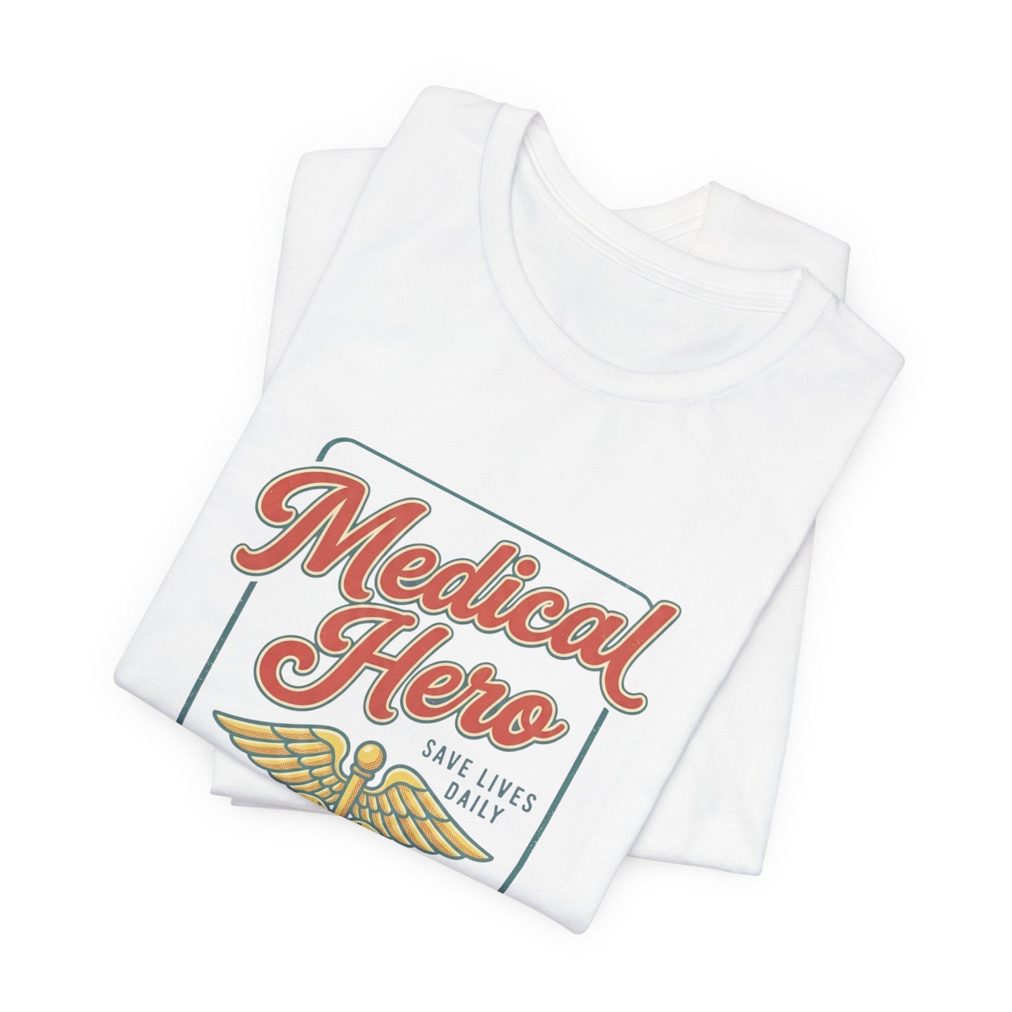 Medical Hero Caduceus Tee | Vintage Medical Retro Typography