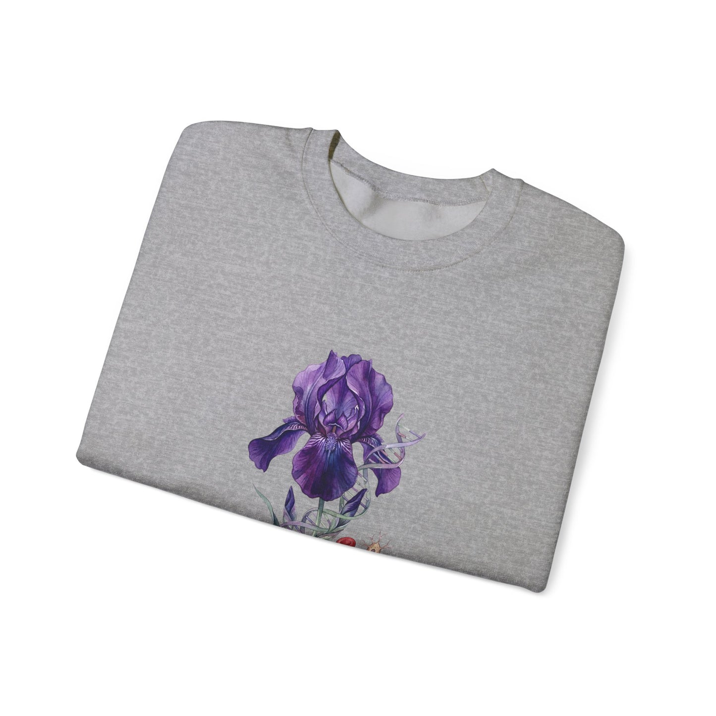 Iris Birth Flower Sweatshirt | Birth Month Botanical, Floral Meaning